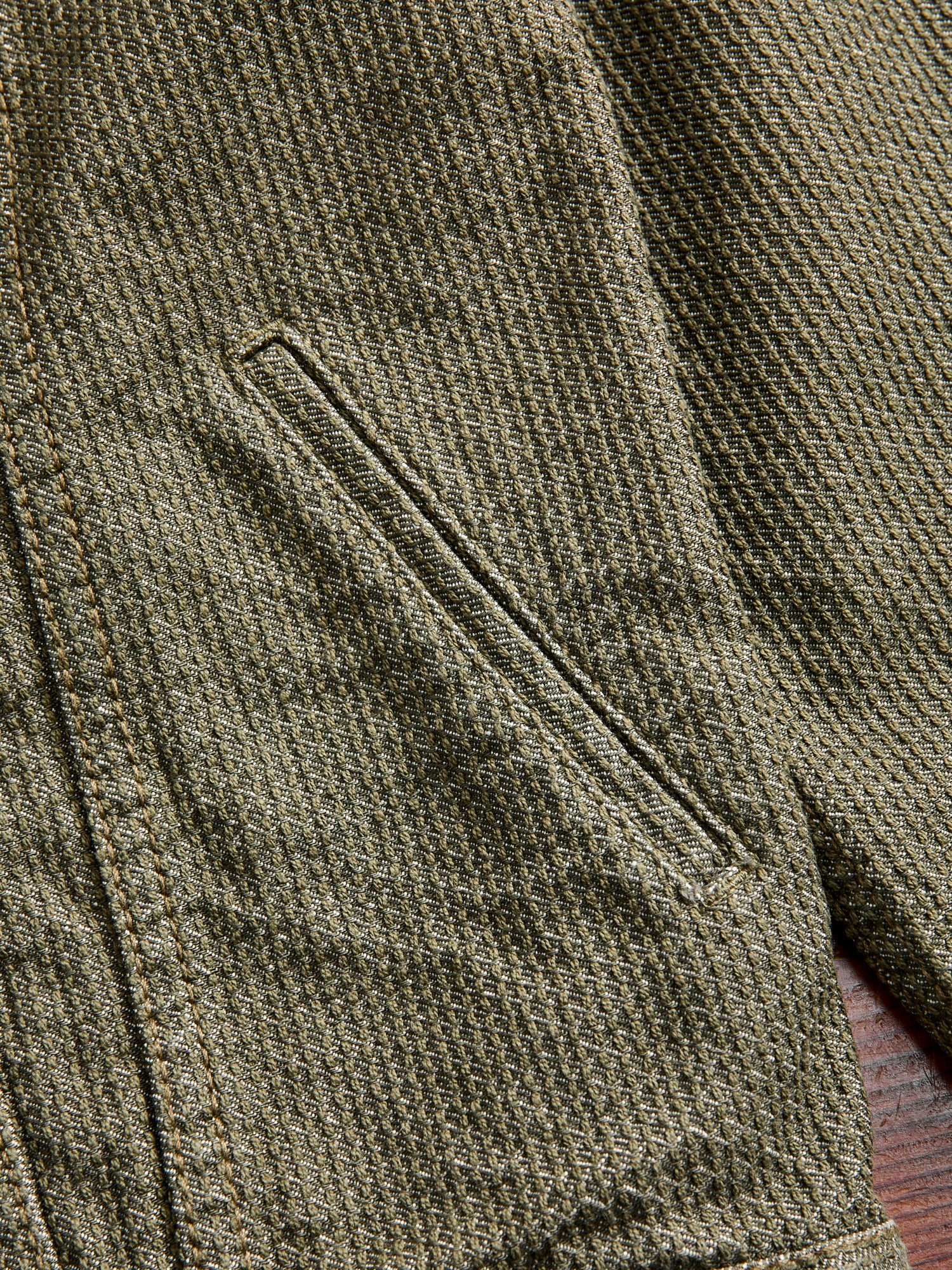 Sashiko Type-3 Jacket in Double Olive - Image 8