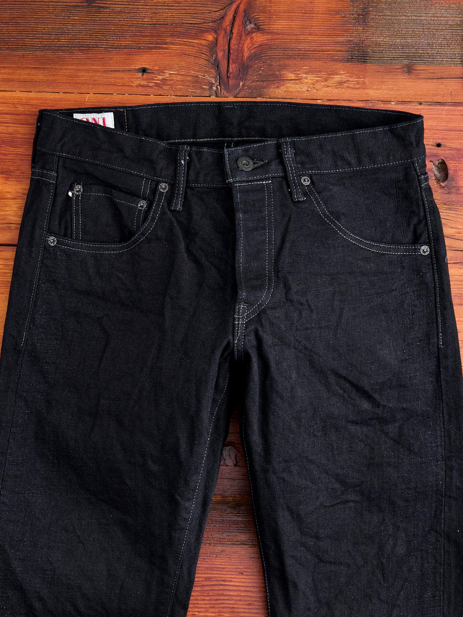 622-14BLK "Indigo Black" 14oz Selvedge Denim - Relaxed Tapered Fit - Image 5