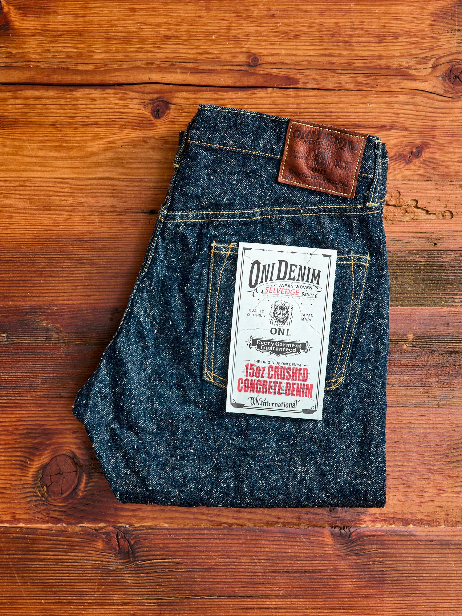 622-CCD "Crushed Concrete" 15oz Selvedge Denim - Relaxed Tapered Fit - Image 2