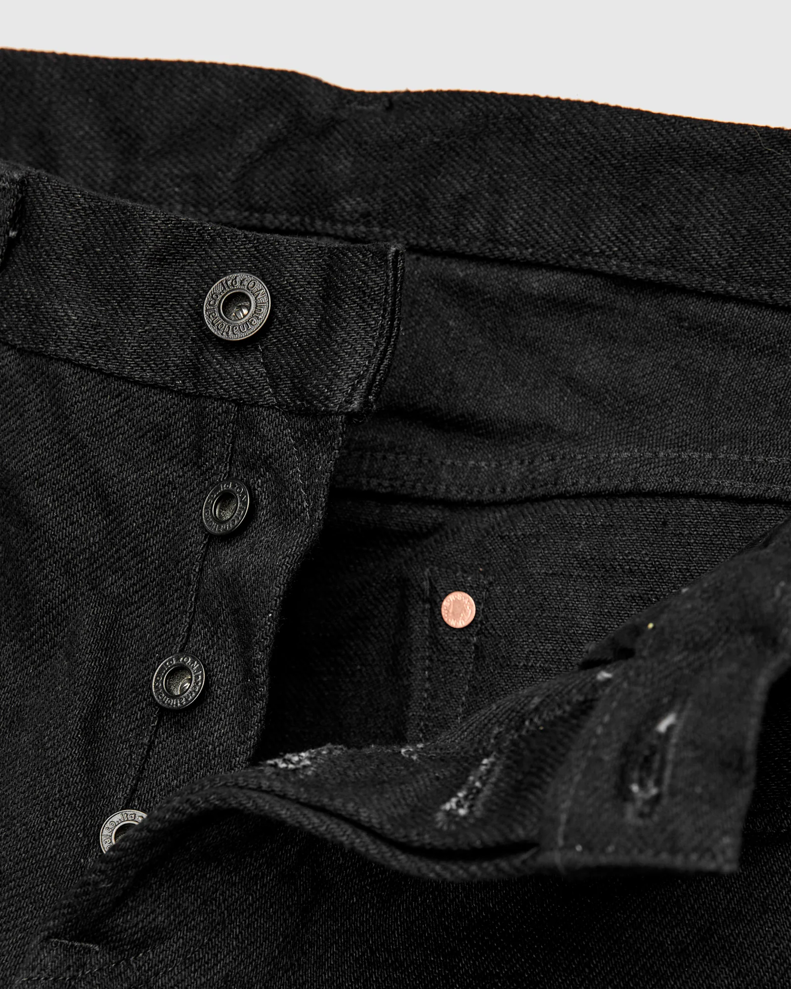 622ZR-BKBK "Secret Black" 20oz Selvedge Denim - Relaxed Tapered Fit - Image 9