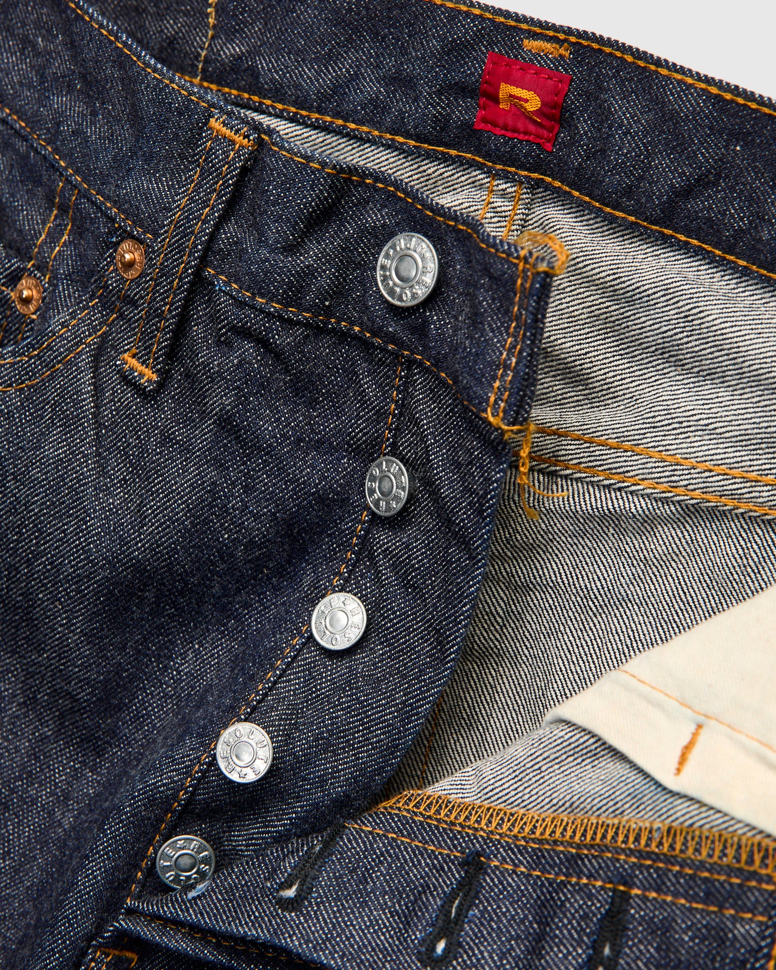 710 "66 Model" 14oz Rinsed Selvedge Denim - Slim Straight Fit - Image 8