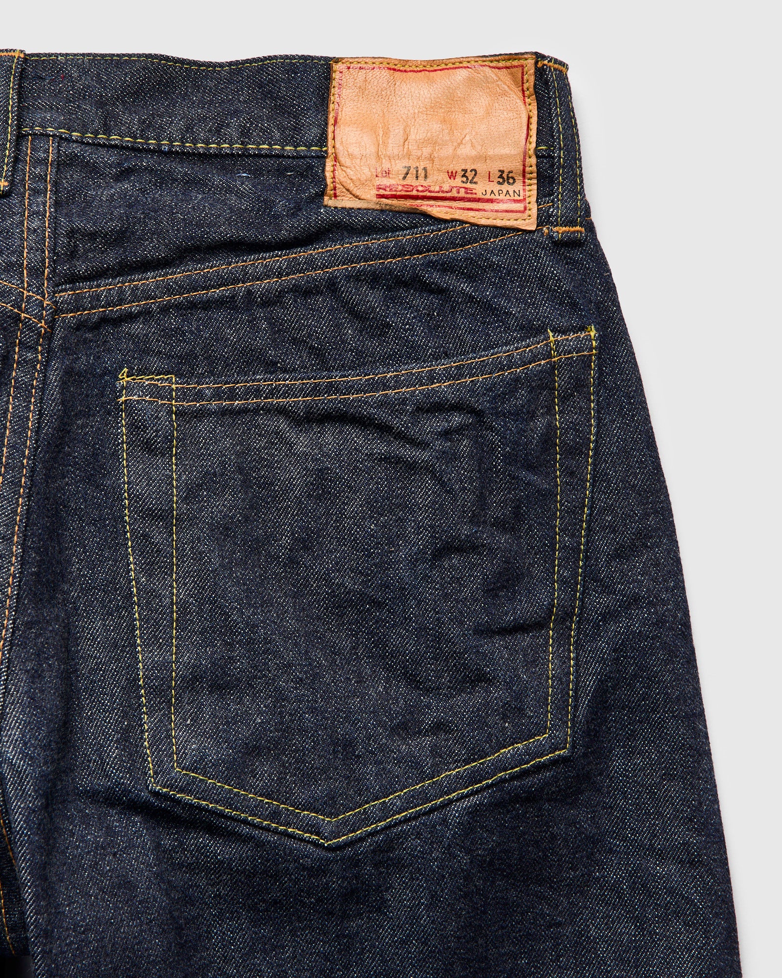711 "XX Model" 13.5oz Rinsed Selvedge Denim - Regular Straight Fit - Image 4