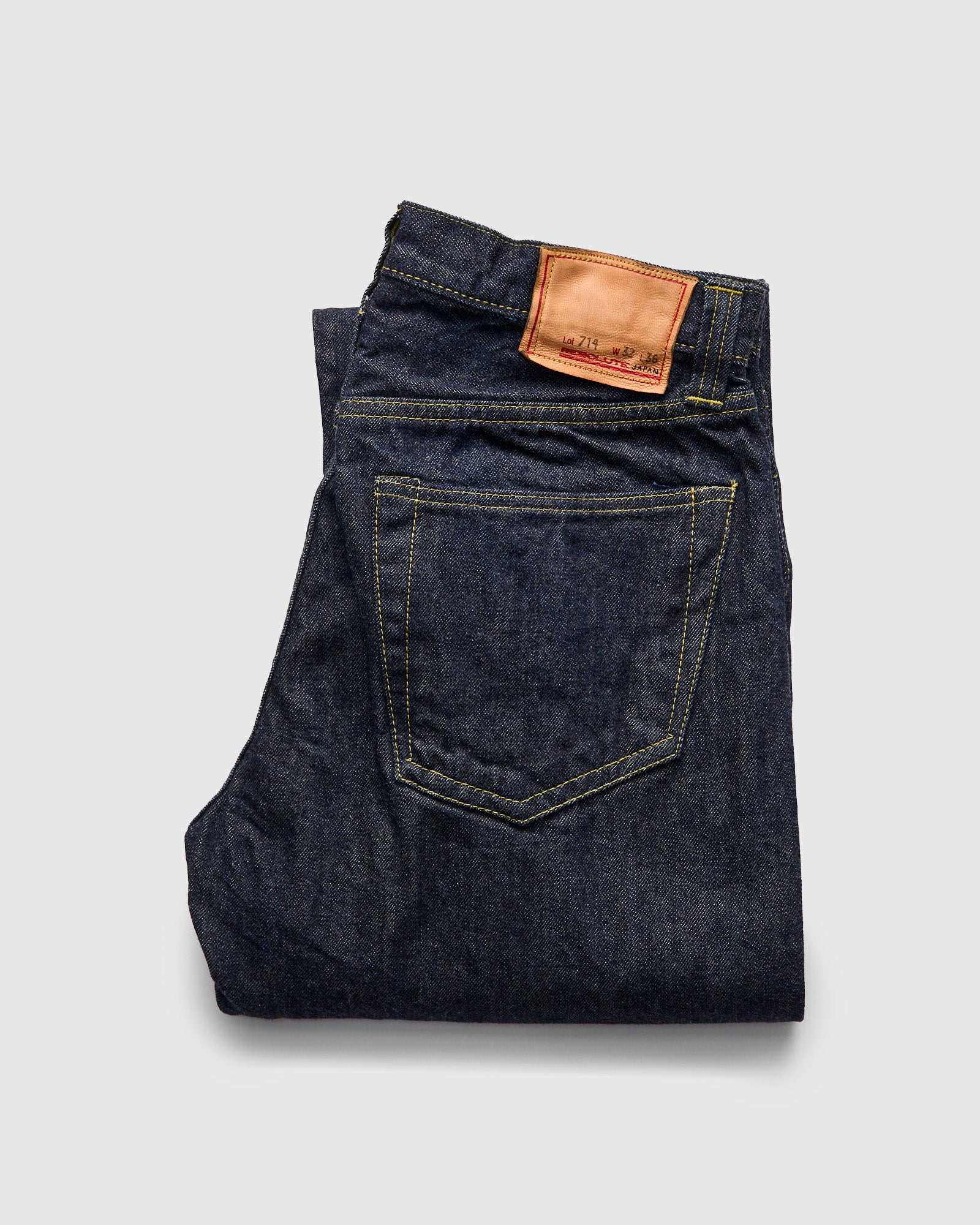 714 "WWII Model" 13.5oz Rinsed Selvedge Denim - High Straight Fit - Image 2