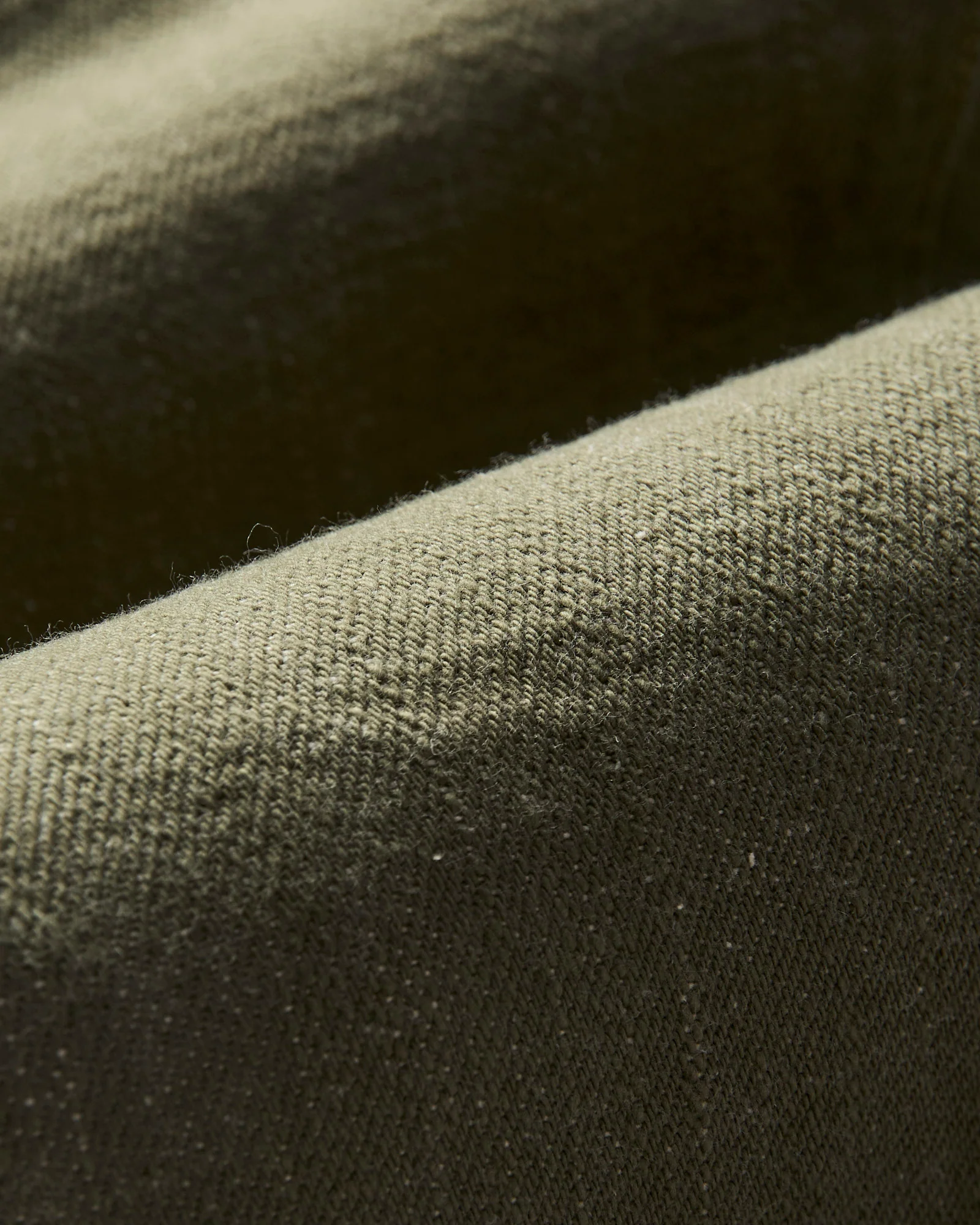 822-OLD18 "Olive" 18oz Low Tension Olive Selvedge Denim - Super Wide Tapered Fit - Image 9