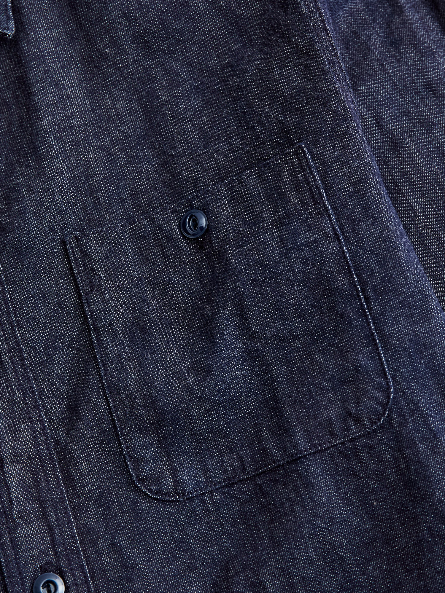 8oz Denim Work Shirt in Natural Indigo - Image 4