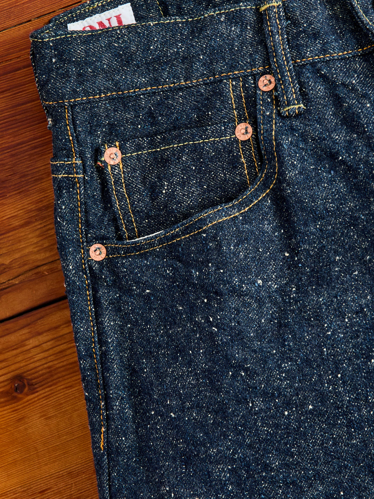 902-CCD "Crushed Concrete" 15oz Selvedge Denim - High Tapered Fit - Image 7