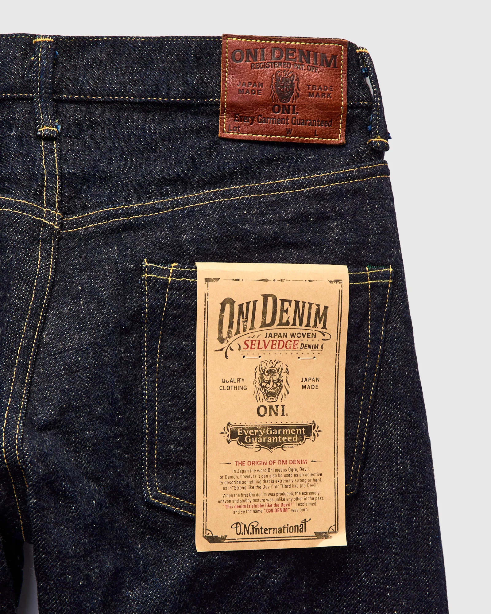 902-DIZR "Dark Indigo Secret Denim" 20oz Selvedge Denim - High Tapered Fit - Image 4