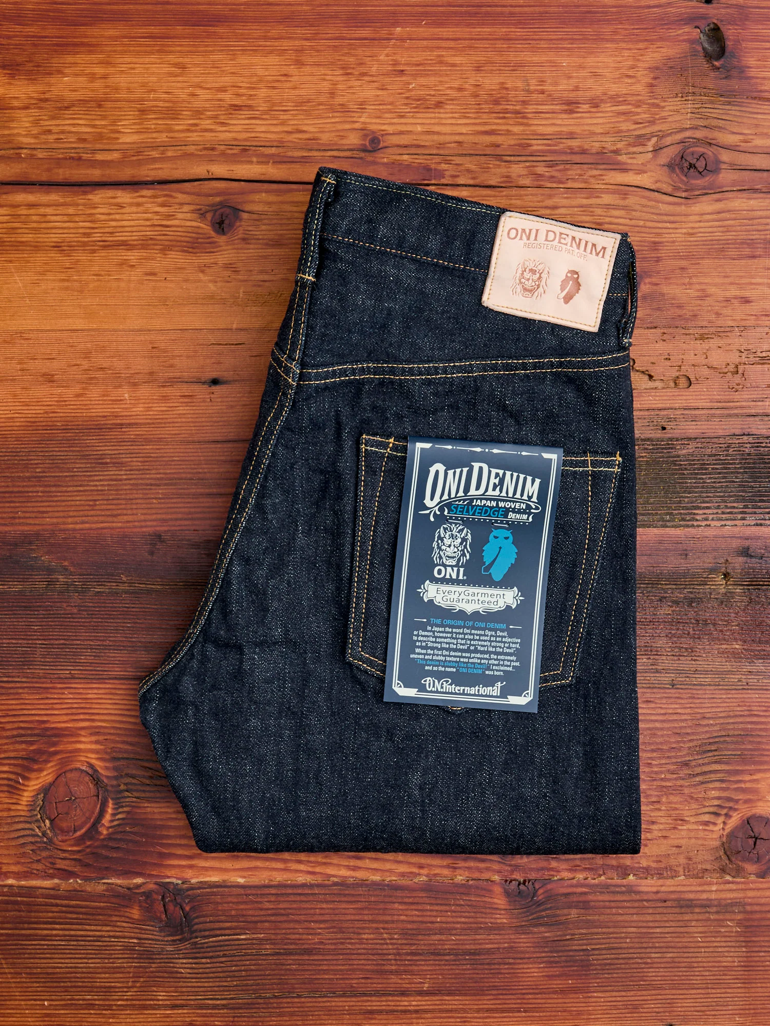 902 "Sleeping Demon" Natural Indigo 15.5oz Selvedge Denim - High Tapered Fit - Image 2