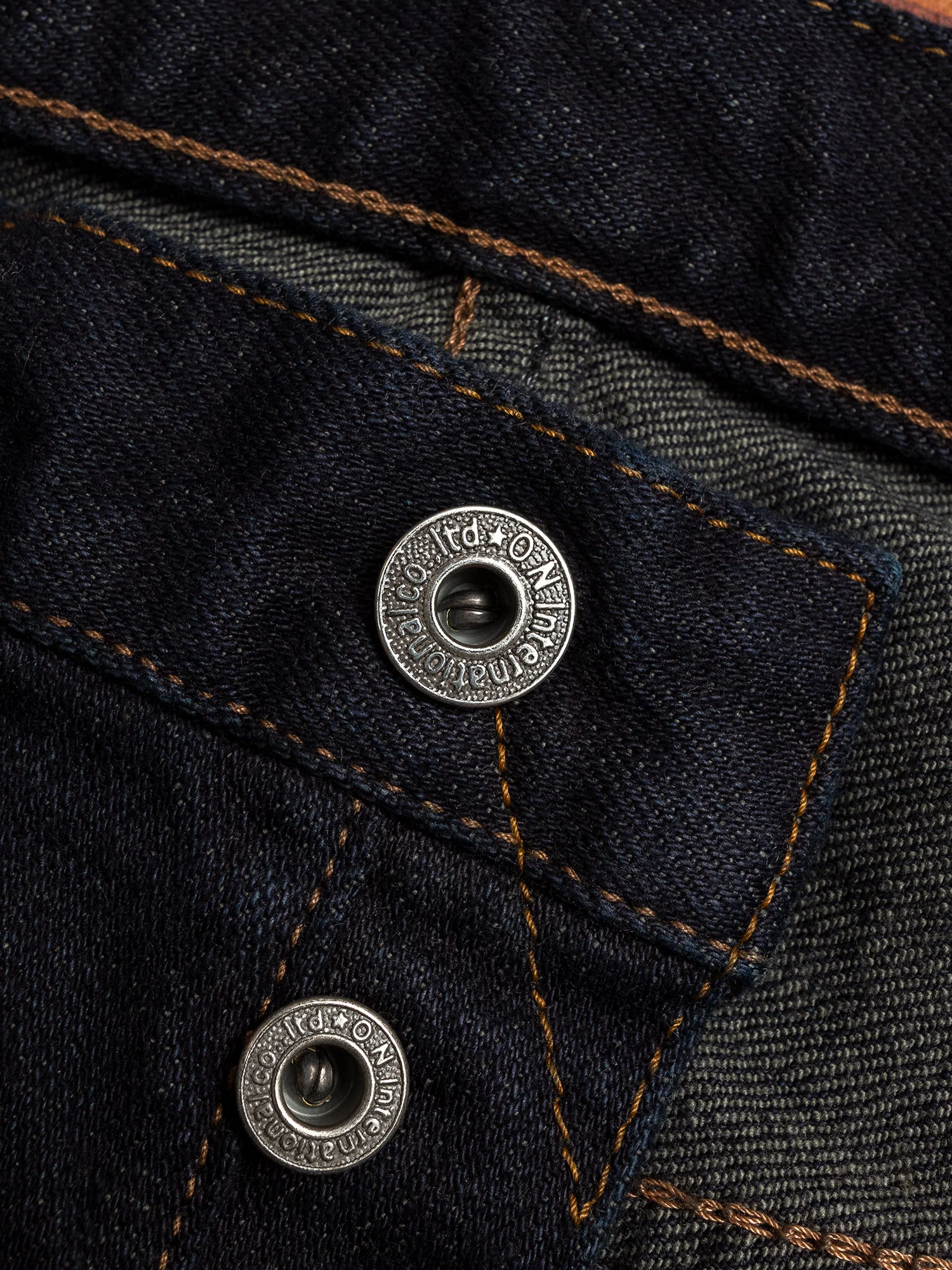 922S-DGY "Charcoal Overdye" 15oz Stretch Selvedge Denim - High Tapered Fit - Image 7