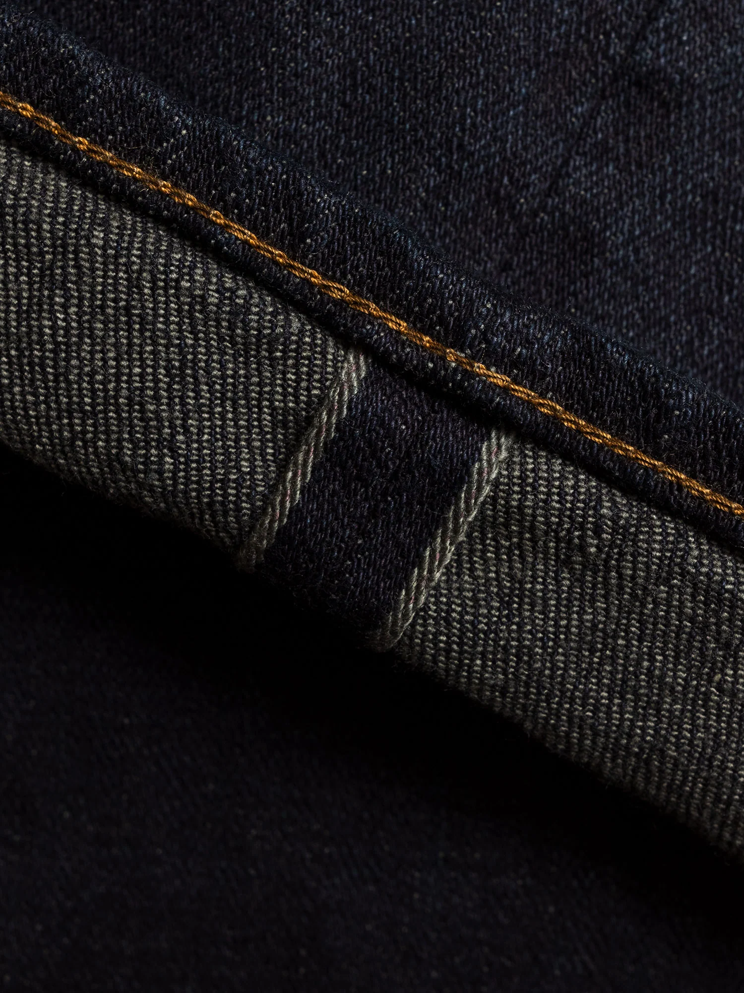 922S-DGY "Charcoal Overdye" 15oz Stretch Selvedge Denim - High Tapered Fit - Image 9