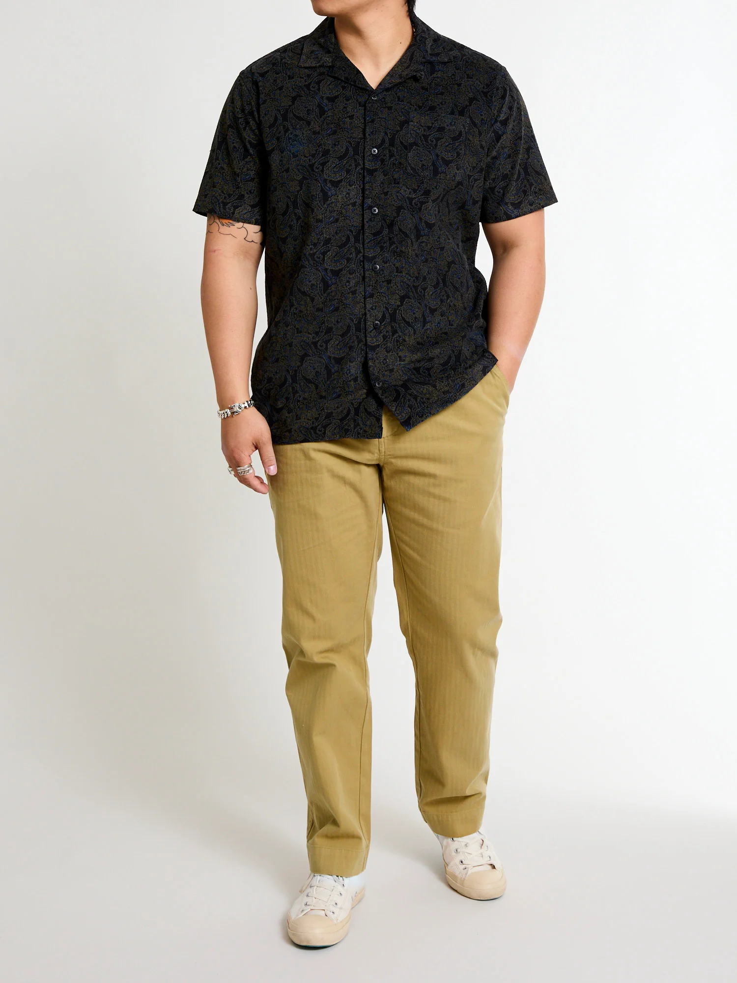 Aberlour Herringbone Pants in American Tan - Image 13