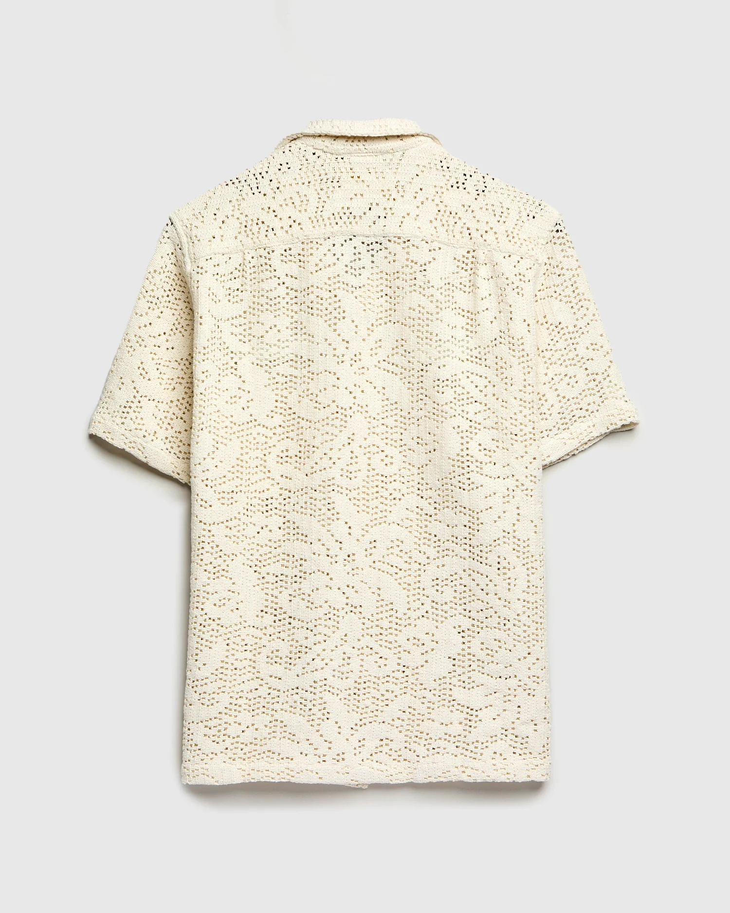 Abstract Croché Shirt in Bone - Image 3