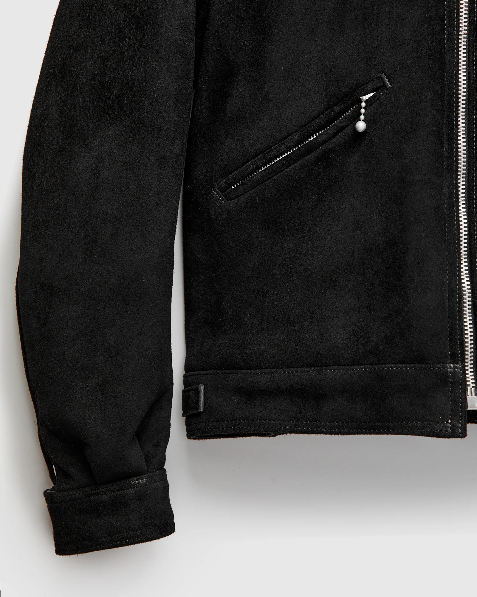 AD-00 Deer Suede Husky Jacket in Black - Image 7