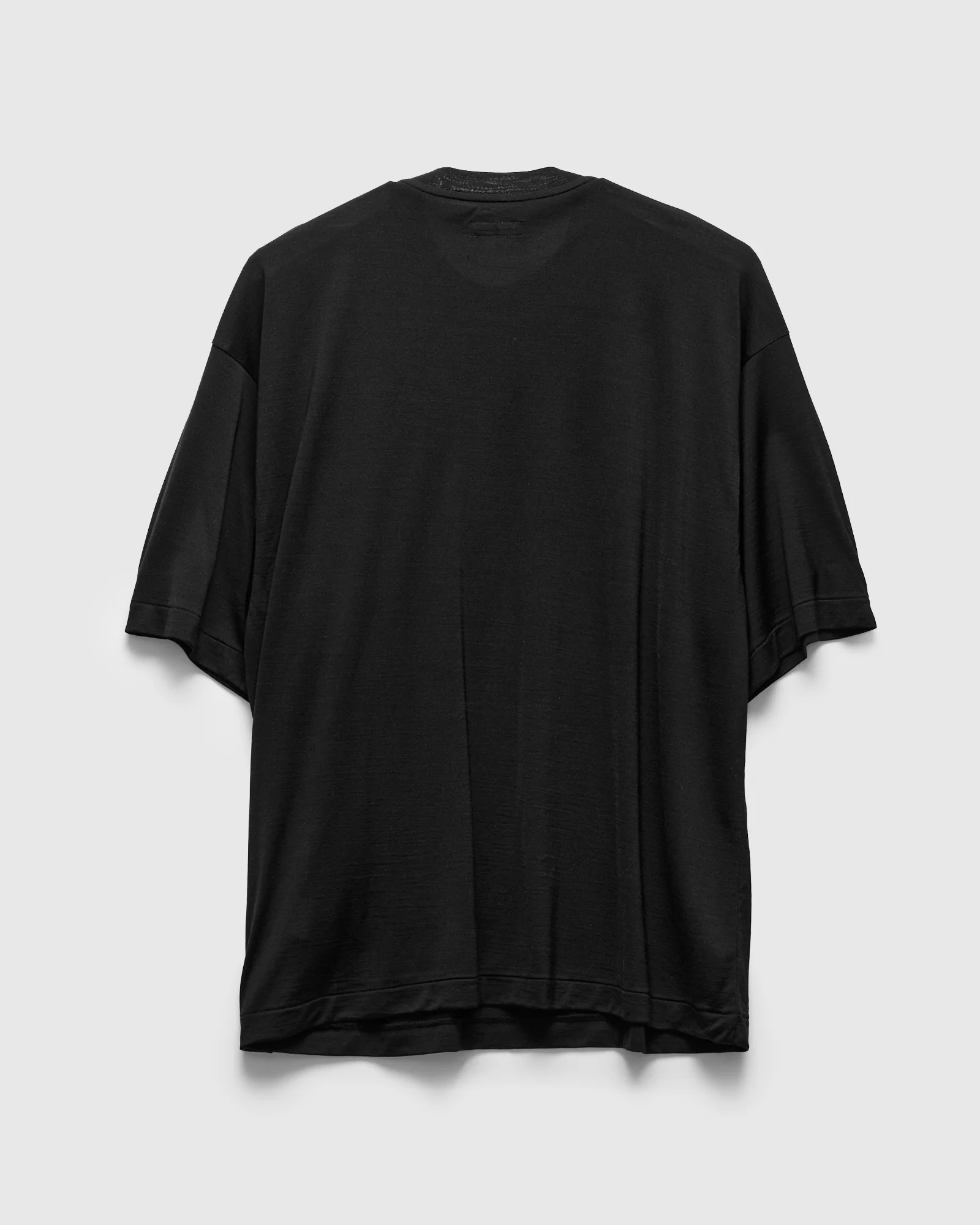 All Silk Half Sleeve Tee in Black - Image 2