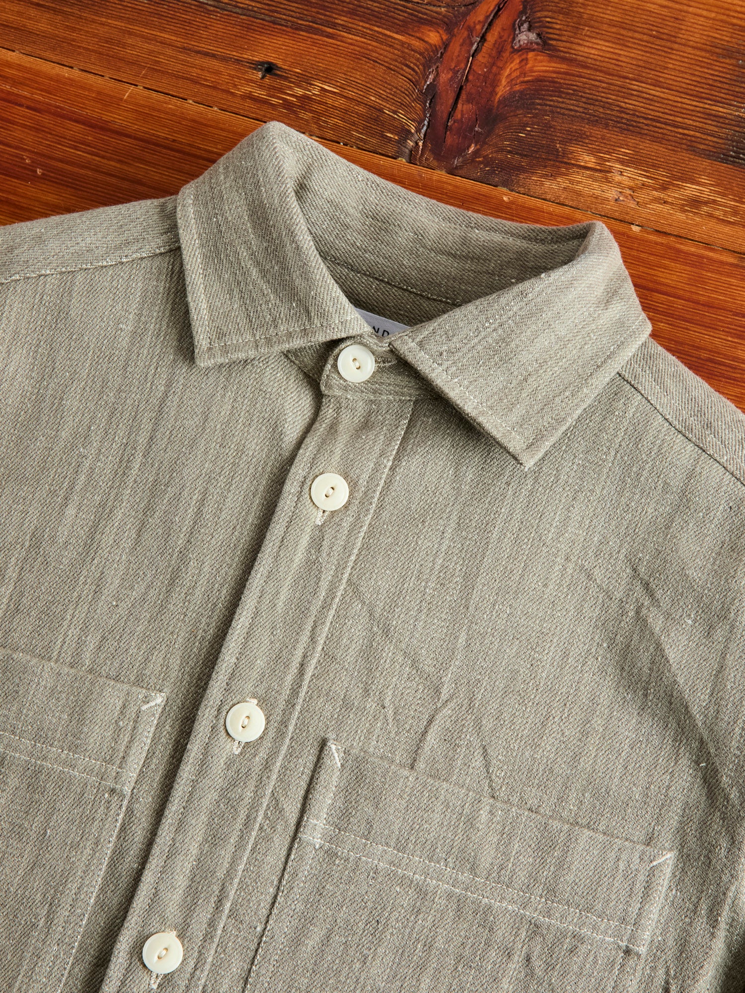 Ames Workshirt in Iron Grey Denim - Image 4
