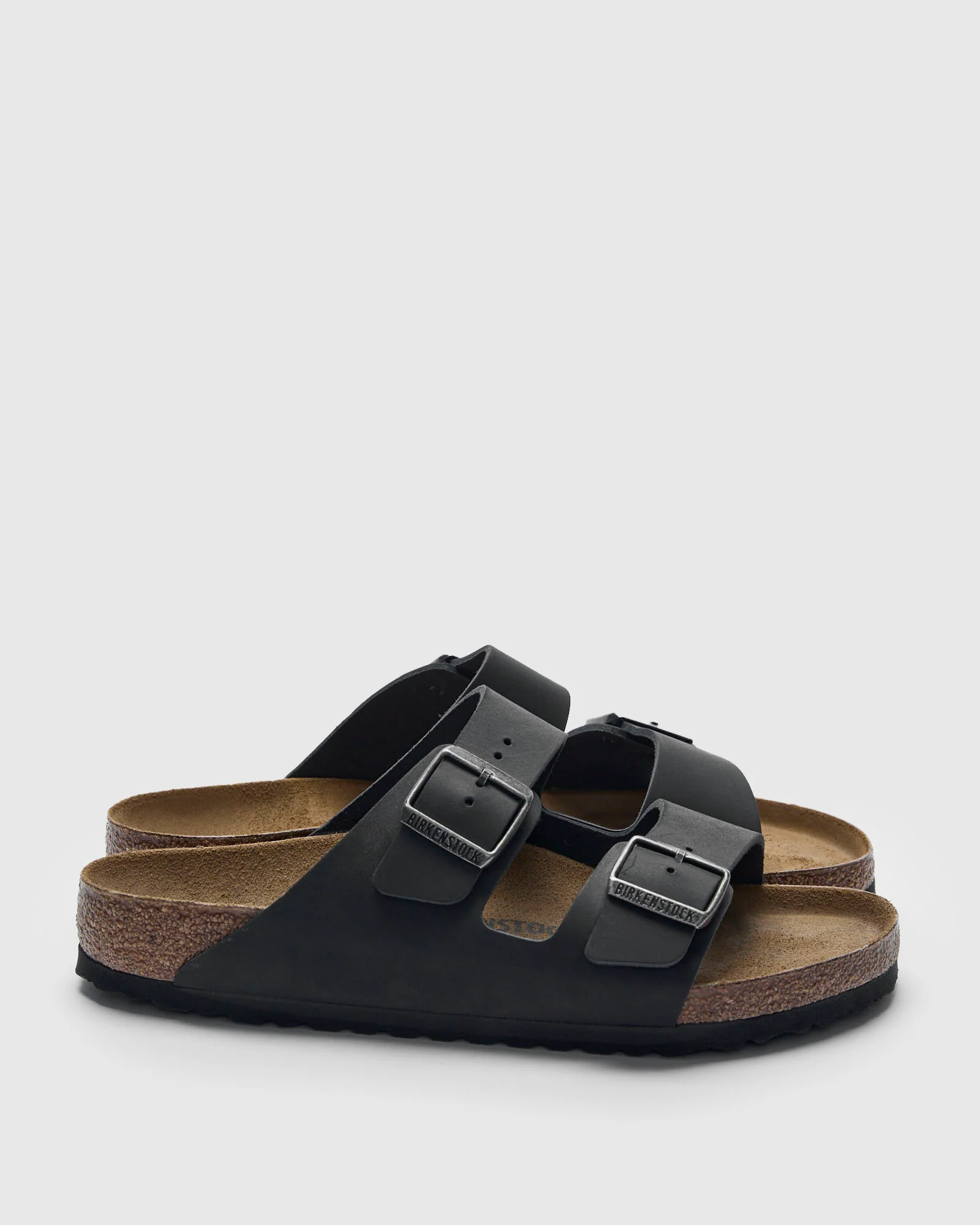 Arizona Sandal in Black Oiled Leather - Image 3