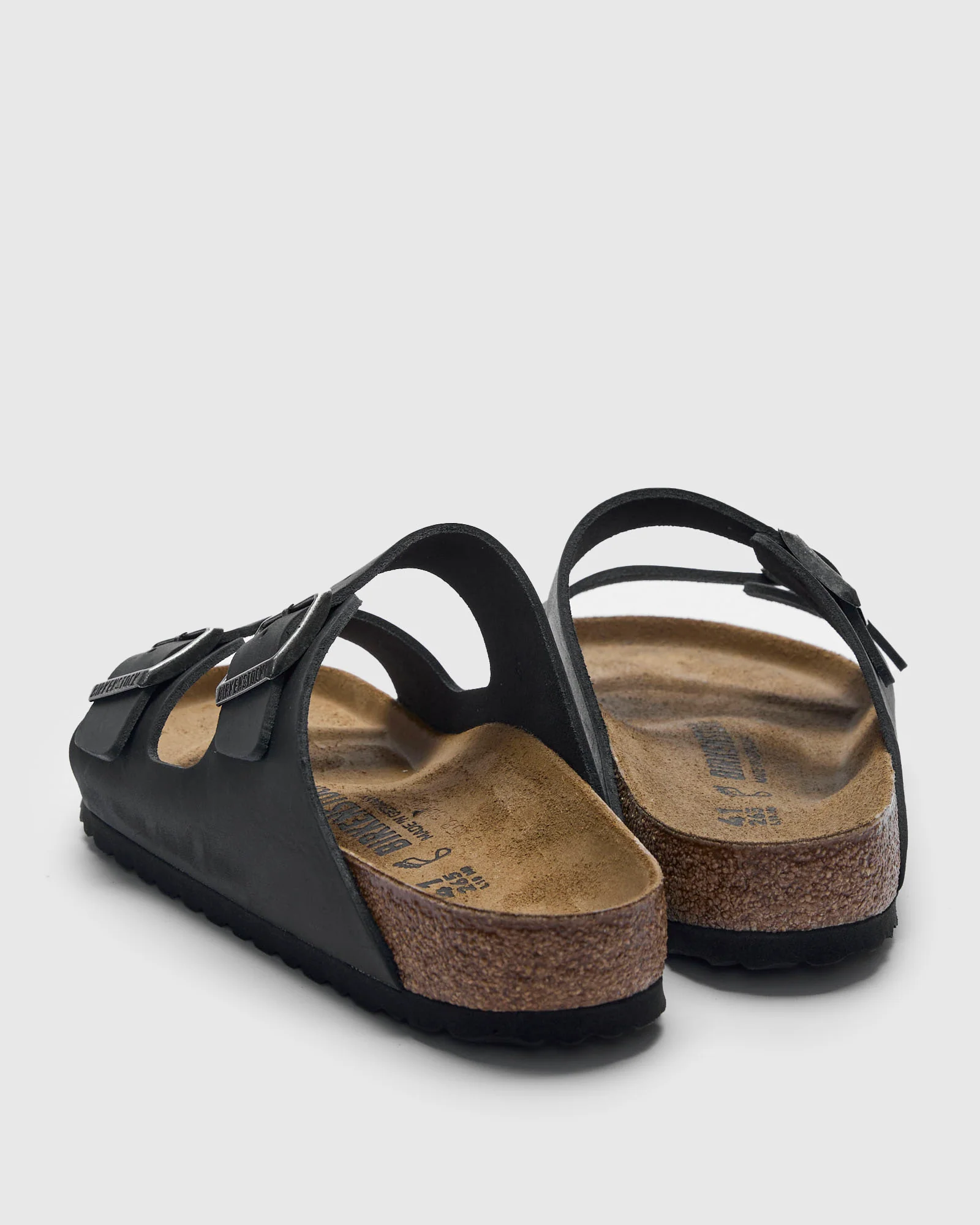 Arizona Sandal in Black Oiled Leather - Image 5