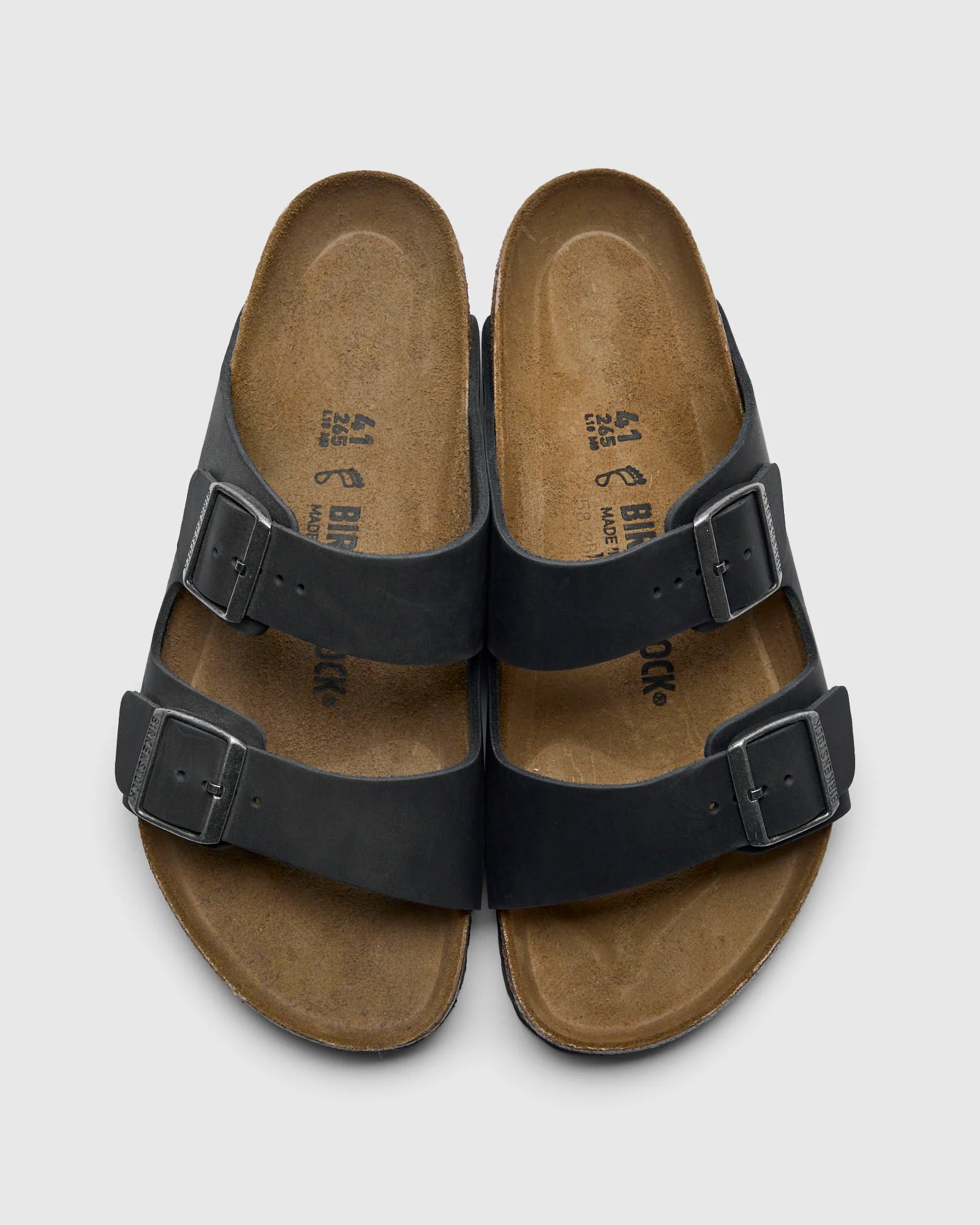 Arizona Sandal in Black Oiled Leather - Image 6
