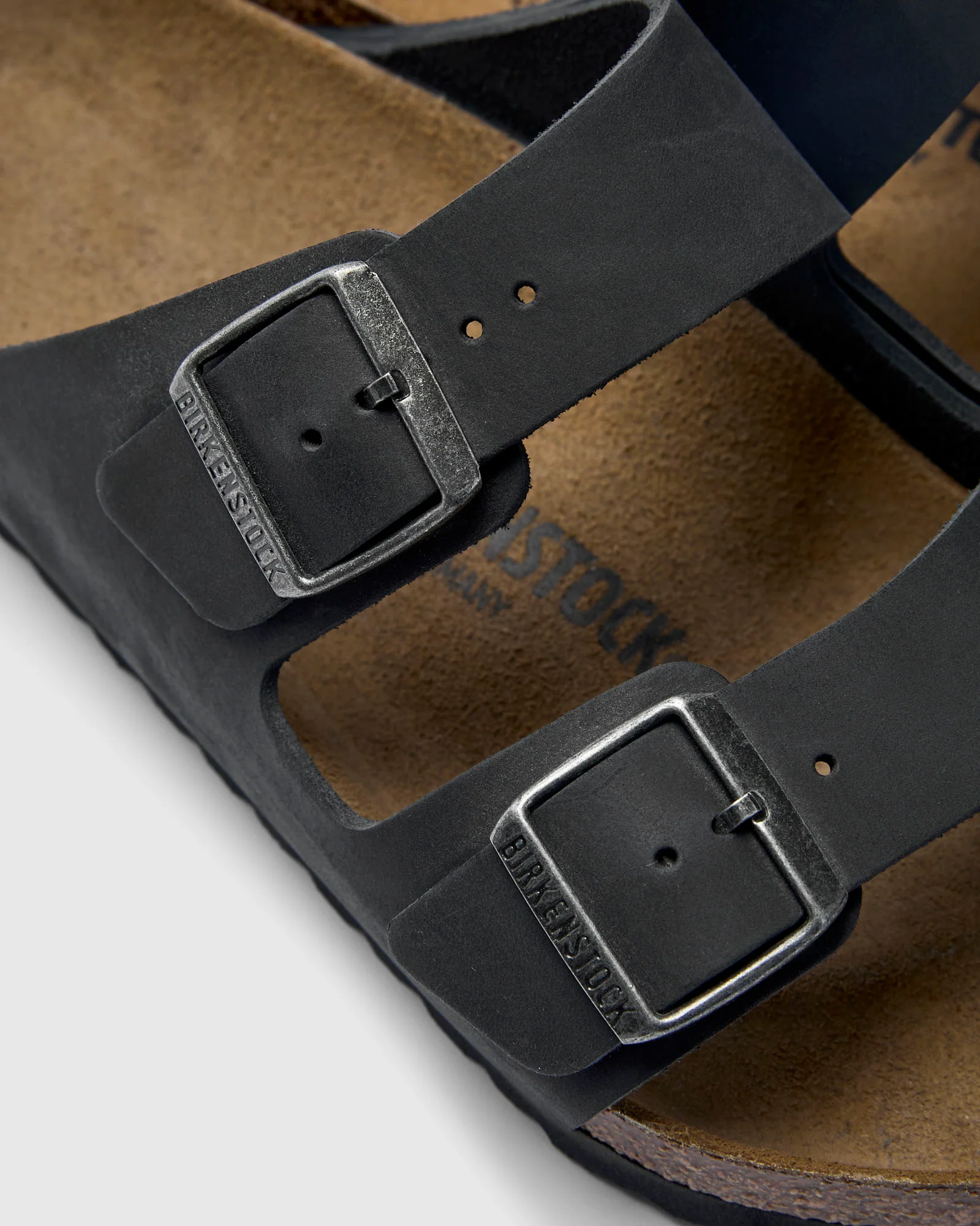 Arizona Sandal in Black Oiled Leather - Image 7