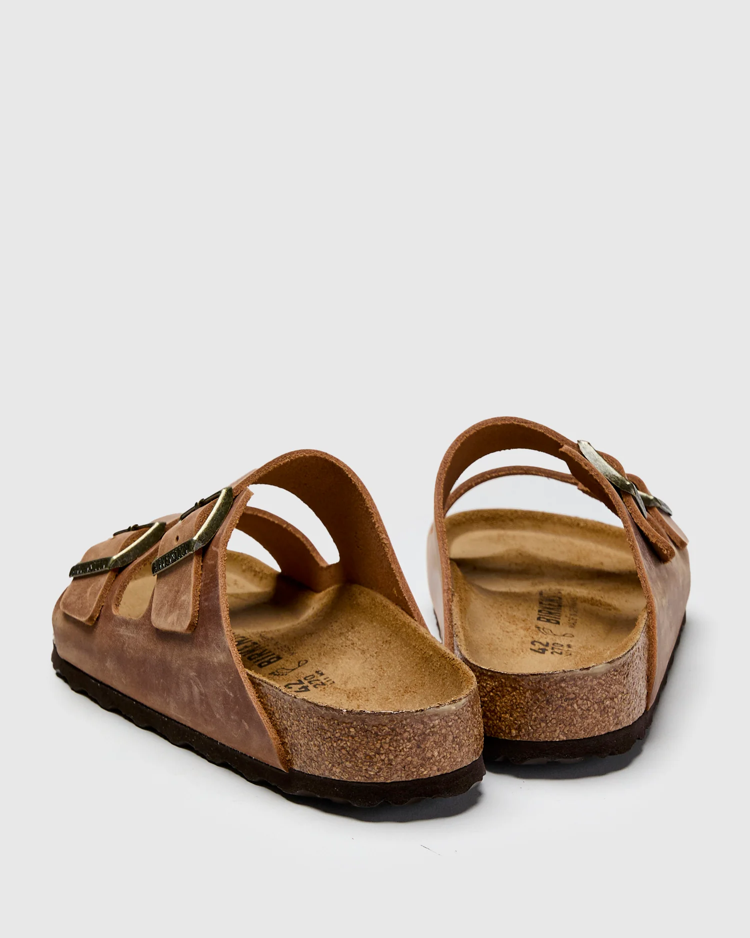 Arizona Sandal in Cognac Oiled Leather - Image 5