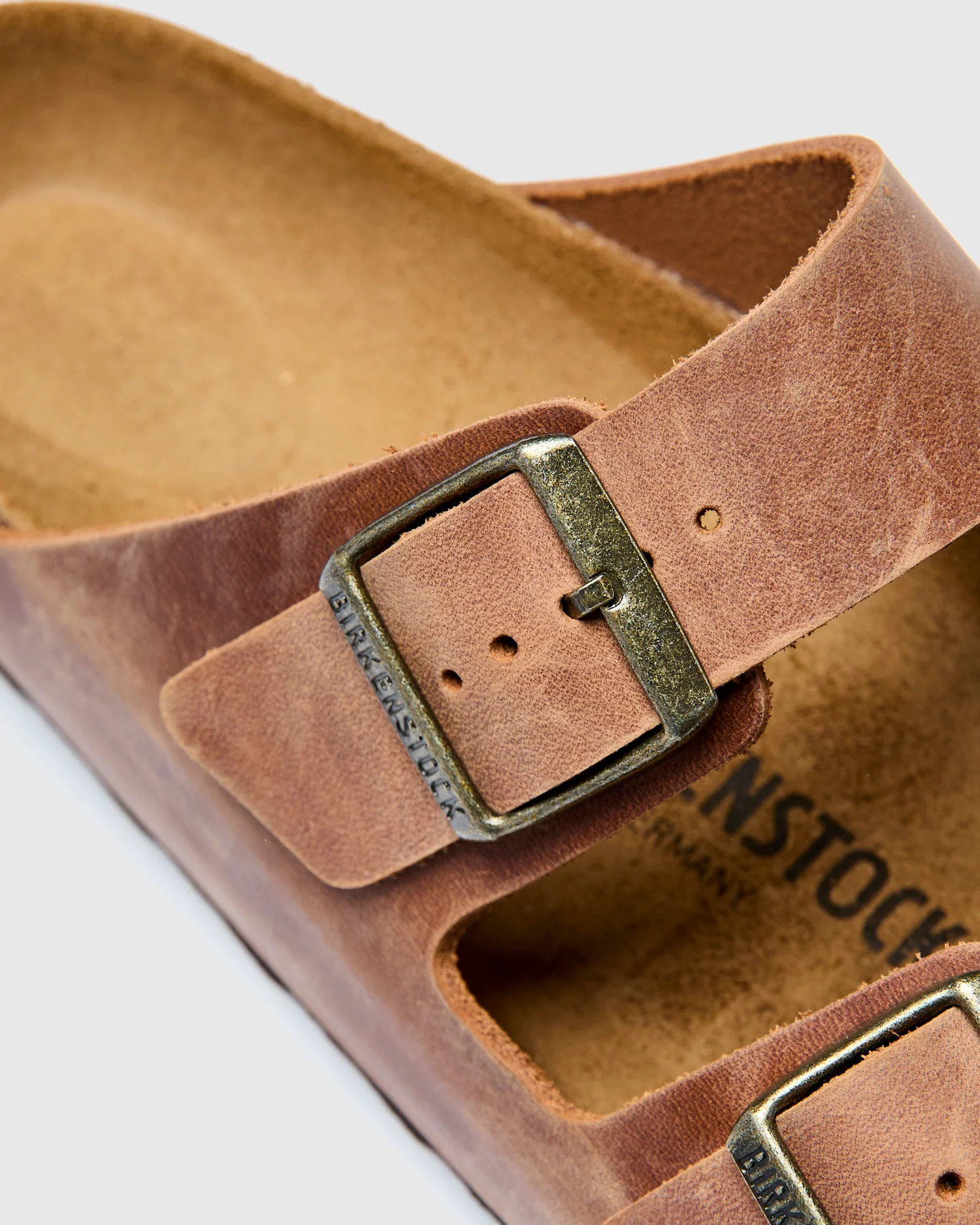 Arizona Sandal in Cognac Oiled Leather - Image 7