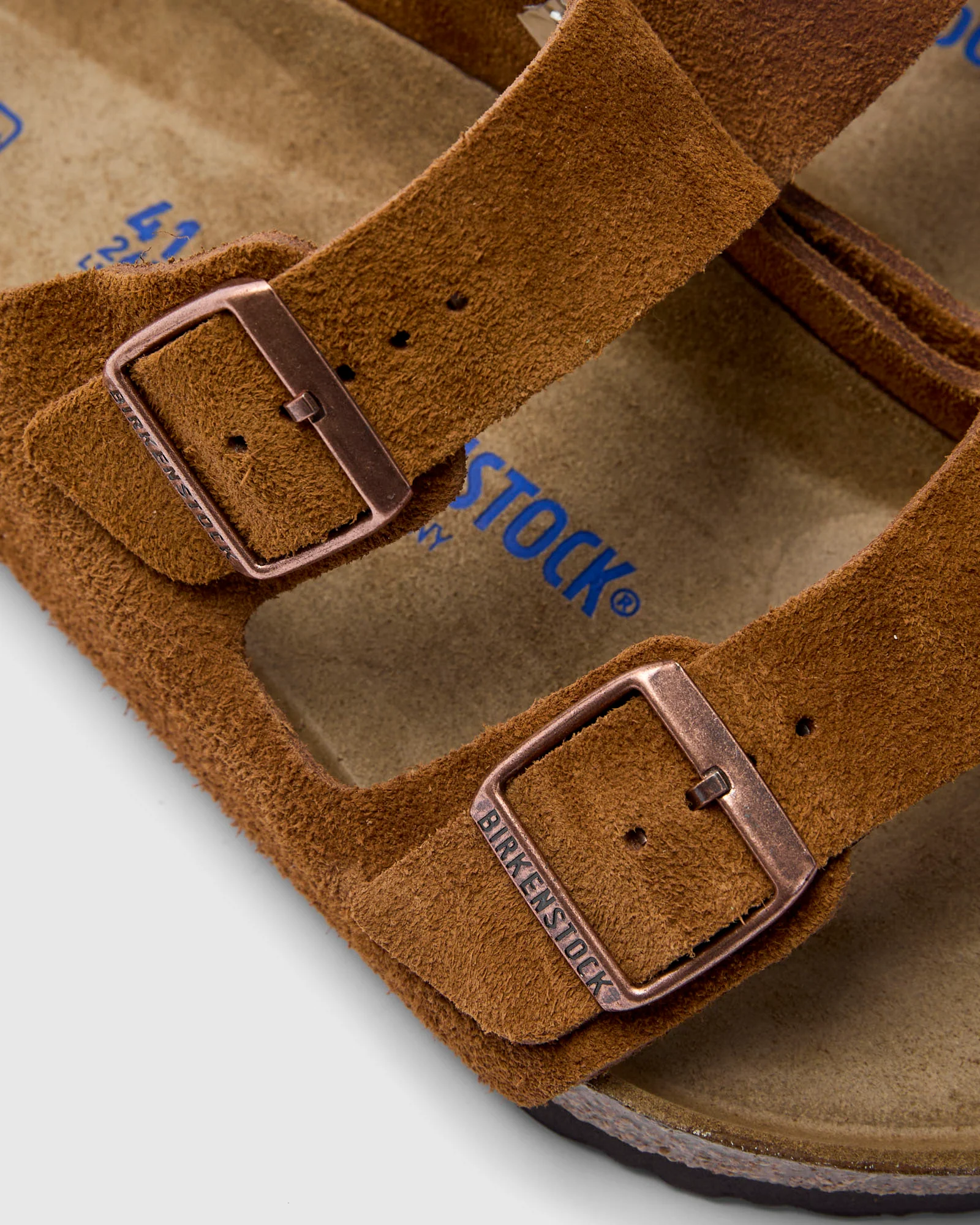 Arizona Sandal in Suede Mink SFB - Image 6