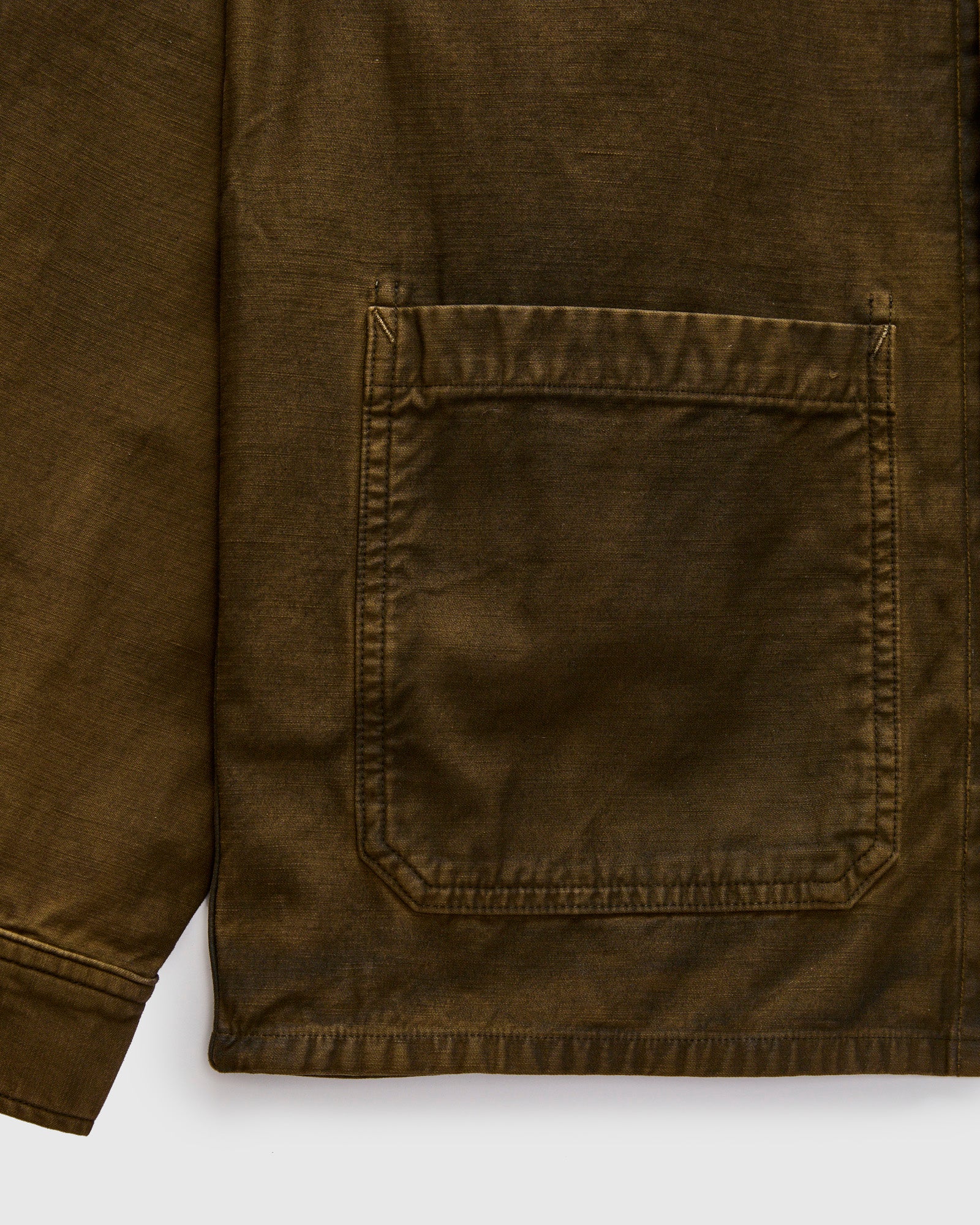 Asher Overshirt in Washed Brown - Image 6