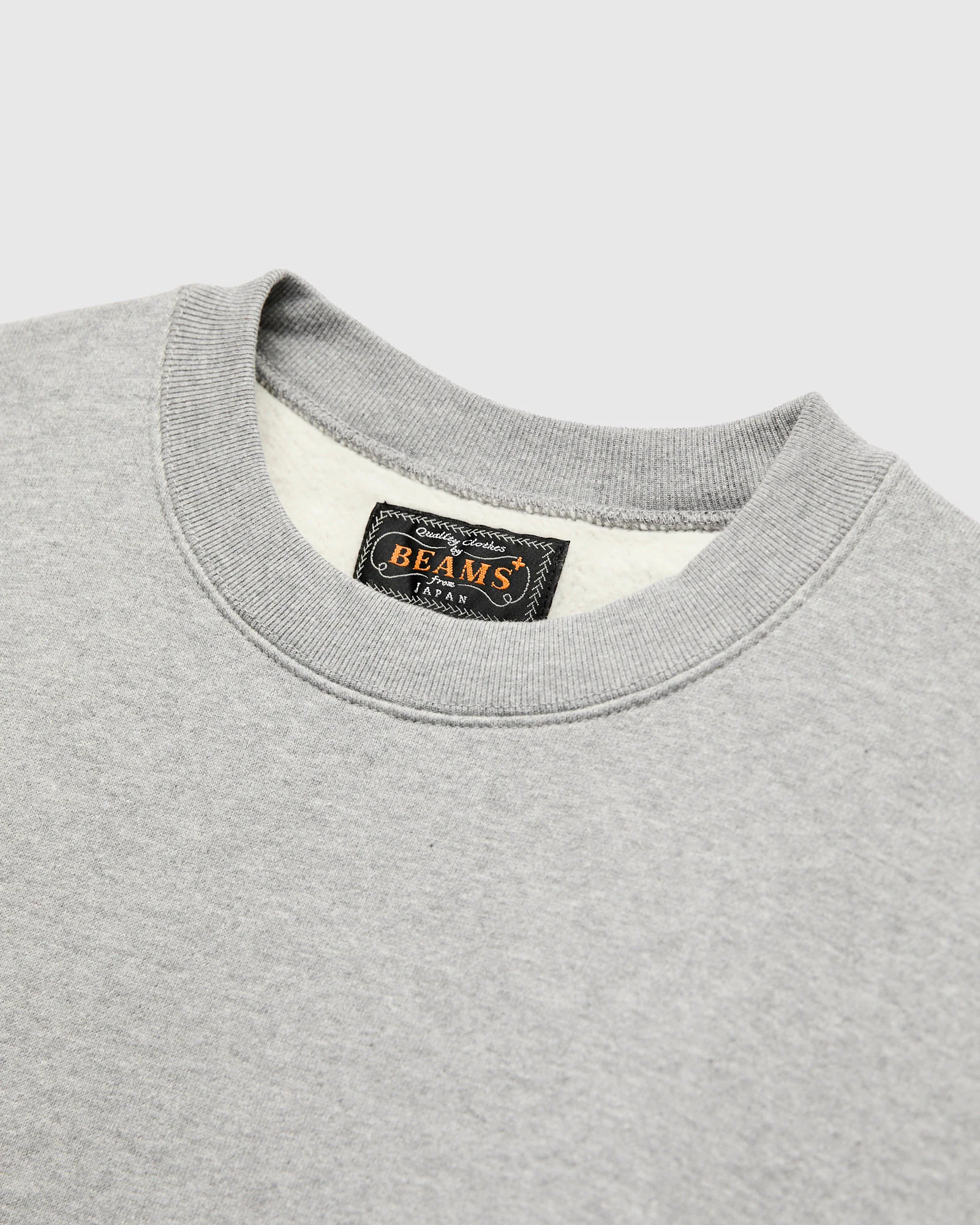 Azuma-Knit Fleece Crewneck Sweater in Heather Grey - Image 3