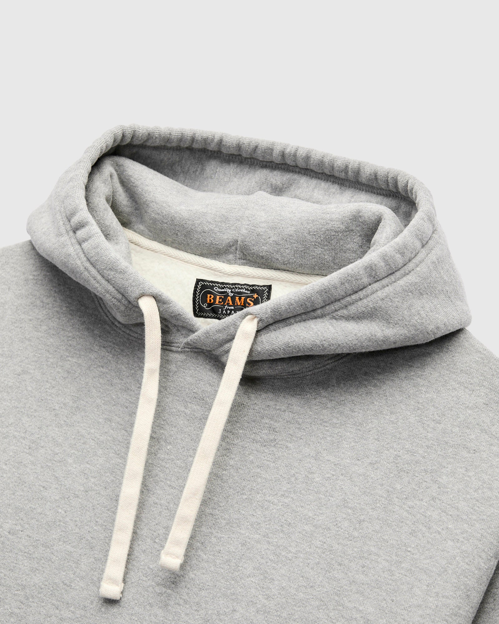 Azuma-Knit Fleece Pullover Hoodie in Heather Grey - Image 3