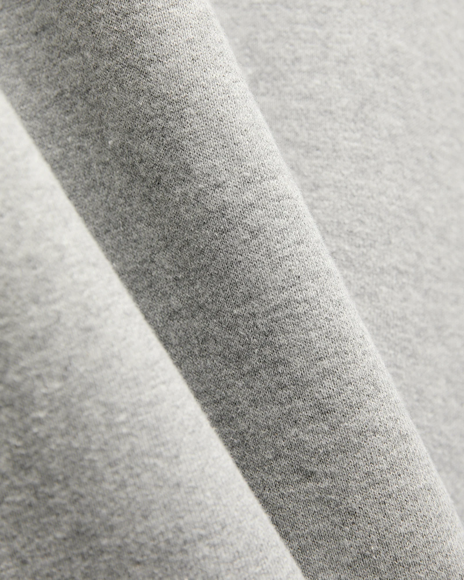 Azuma-Knit Fleece Pullover Hoodie in Heather Grey - Image 6