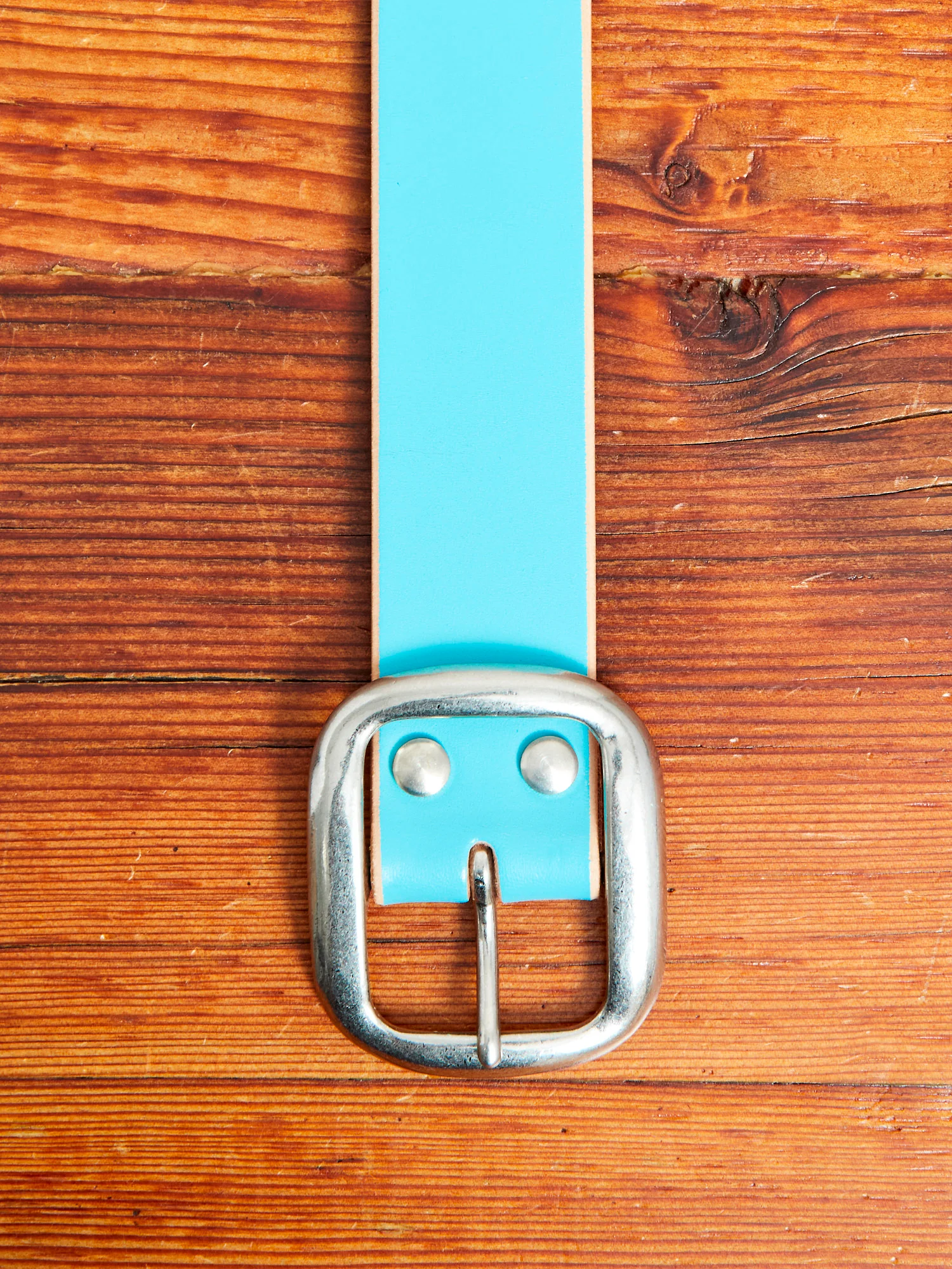 B-87 Leather Belt in Emerald - Image 2