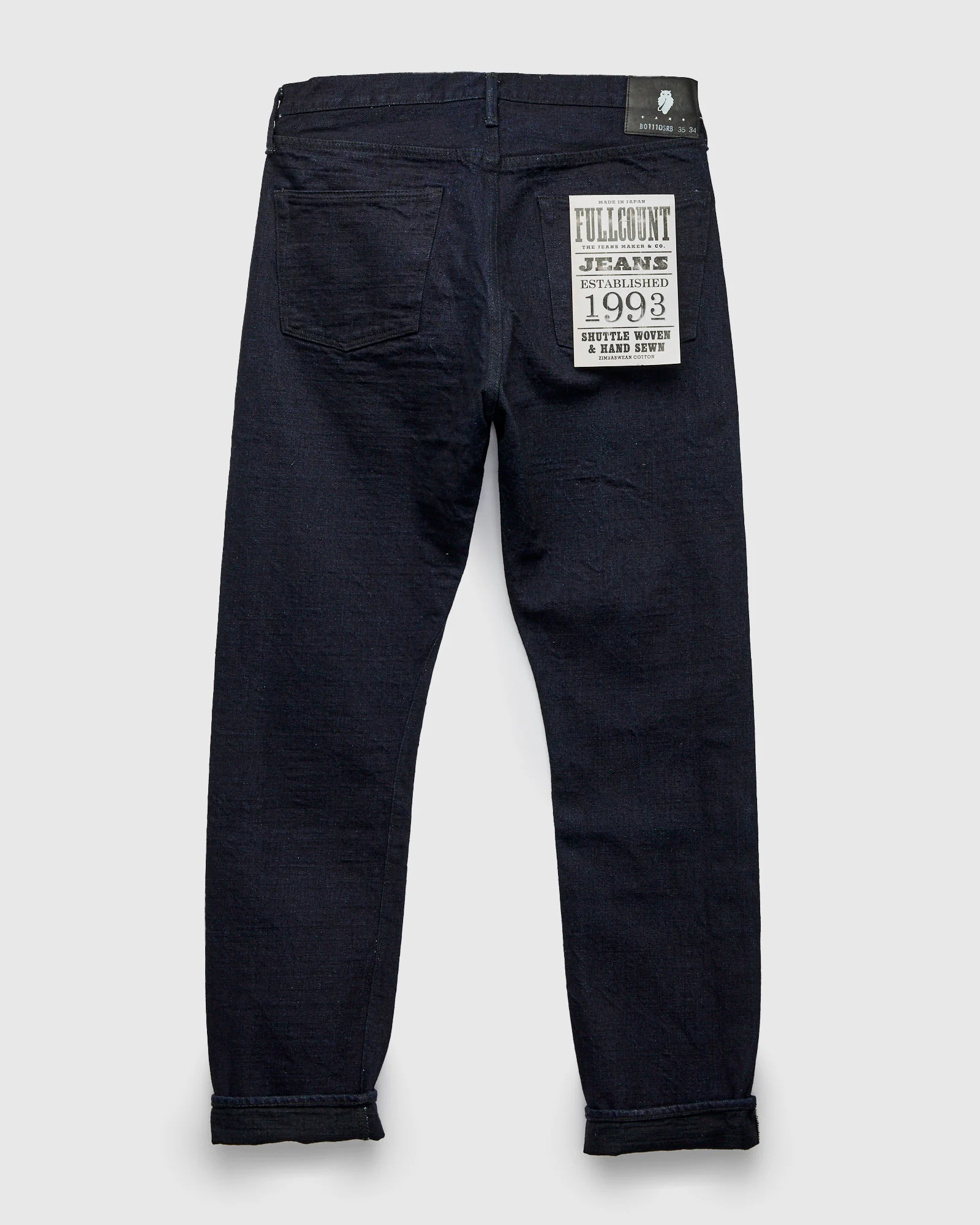 B1110SRB "Super Rough" Indigo/Black 15.5oz Selvedge Denim - Tapered Fit - Image 3