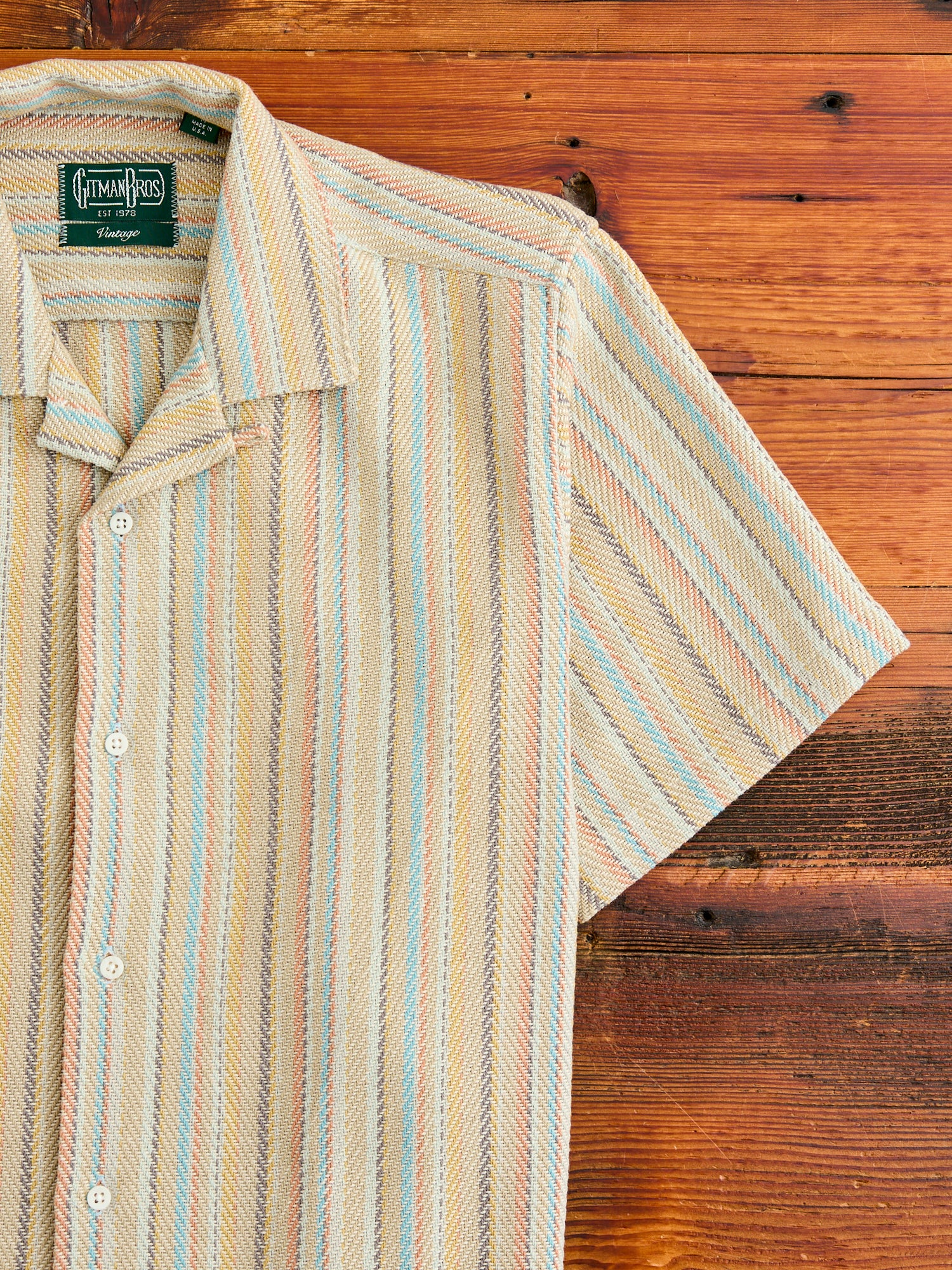 Baja Blanket Camp Shirt in Natural - Image 5