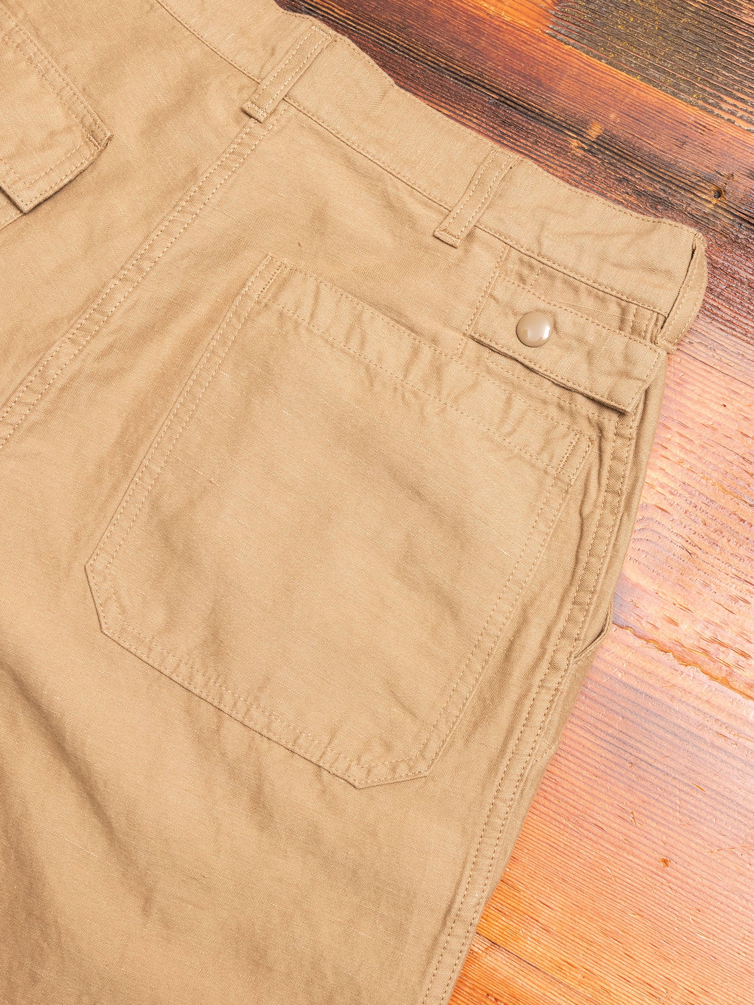Baker Utility Military Pants in Beige - Image 9
