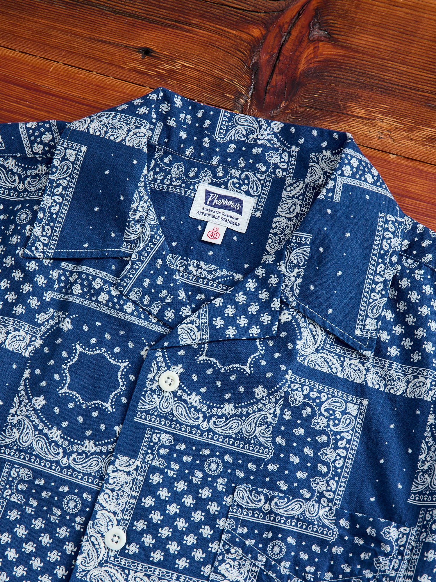 Bassen Hawaiian Shirt in Indigo Bandana - Image 3