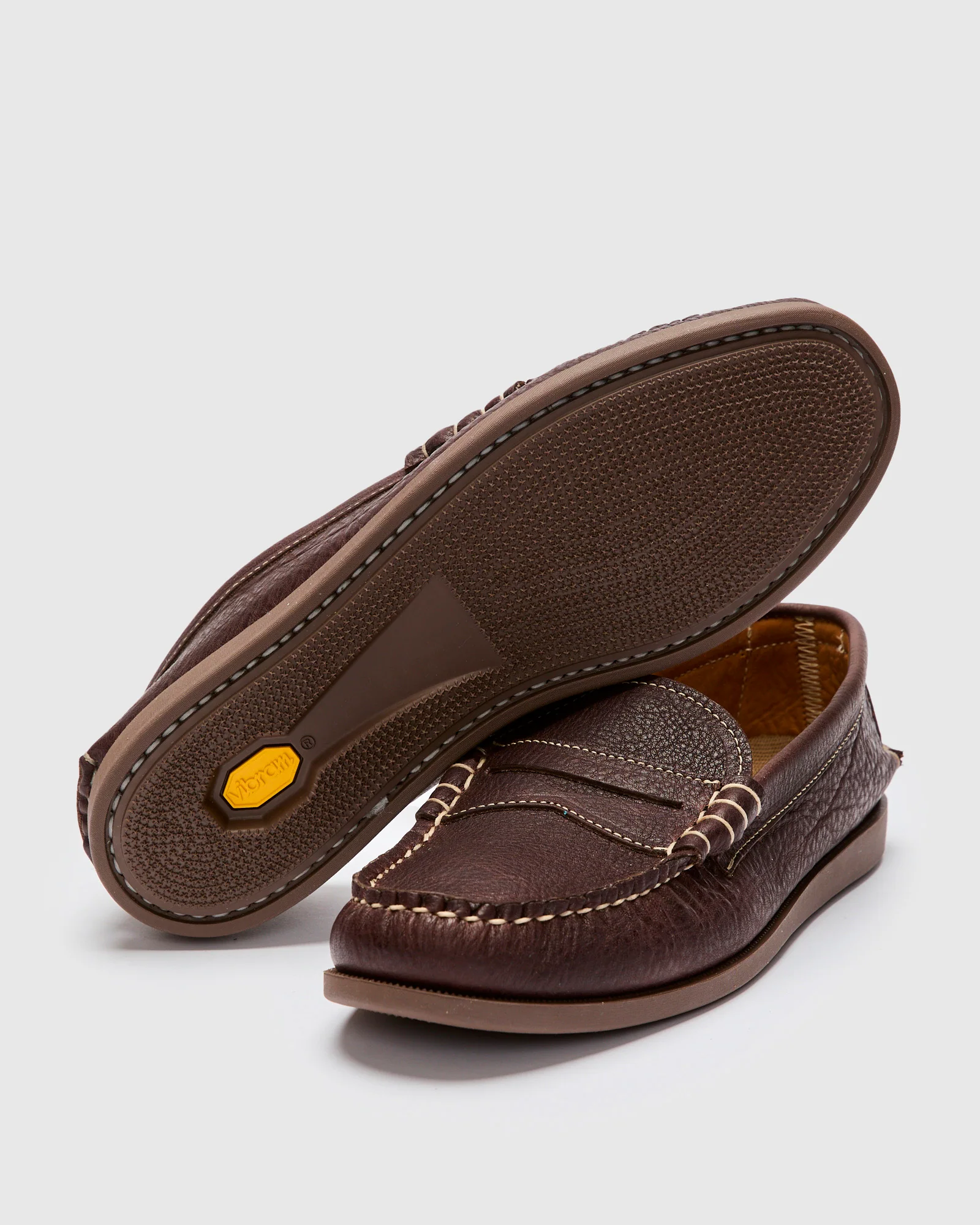 Beefroll Penny Loafer in Chocolate Grizzly - Image 2