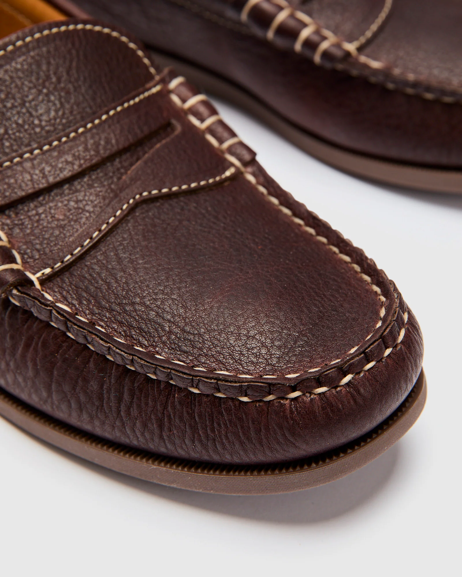Beefroll Penny Loafer in Chocolate Grizzly - Image 8