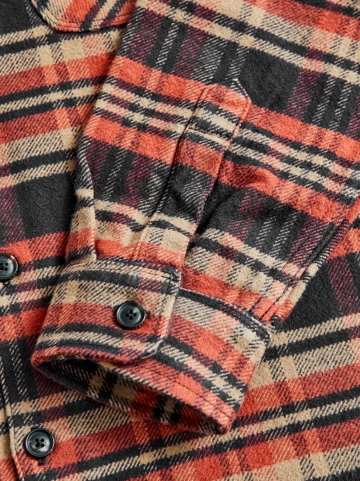 Benson Flannel Work Shirt in Picante - Image 6