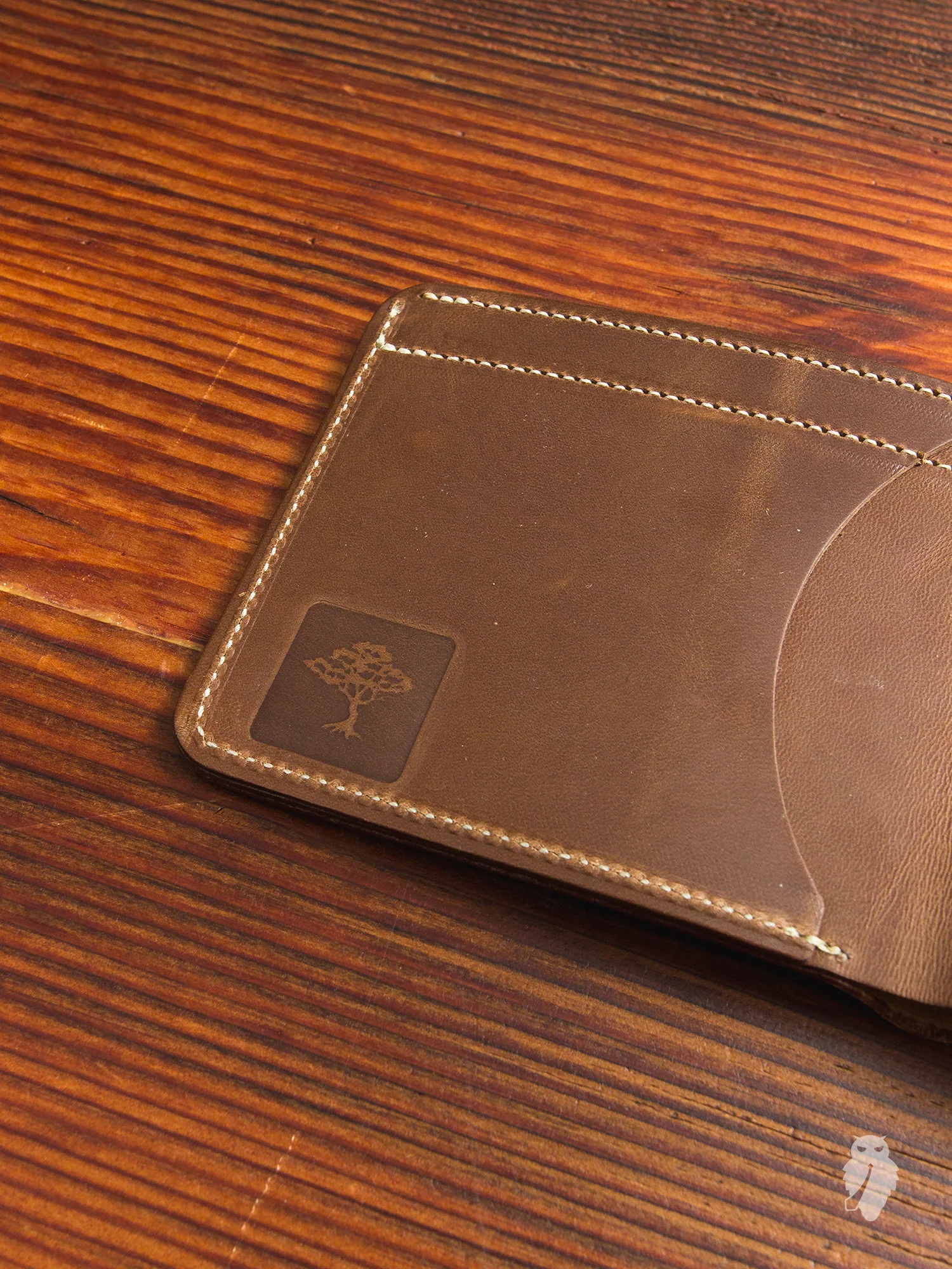Bifold Wallet in Rough-Out Black Horse Hide - Image 5
