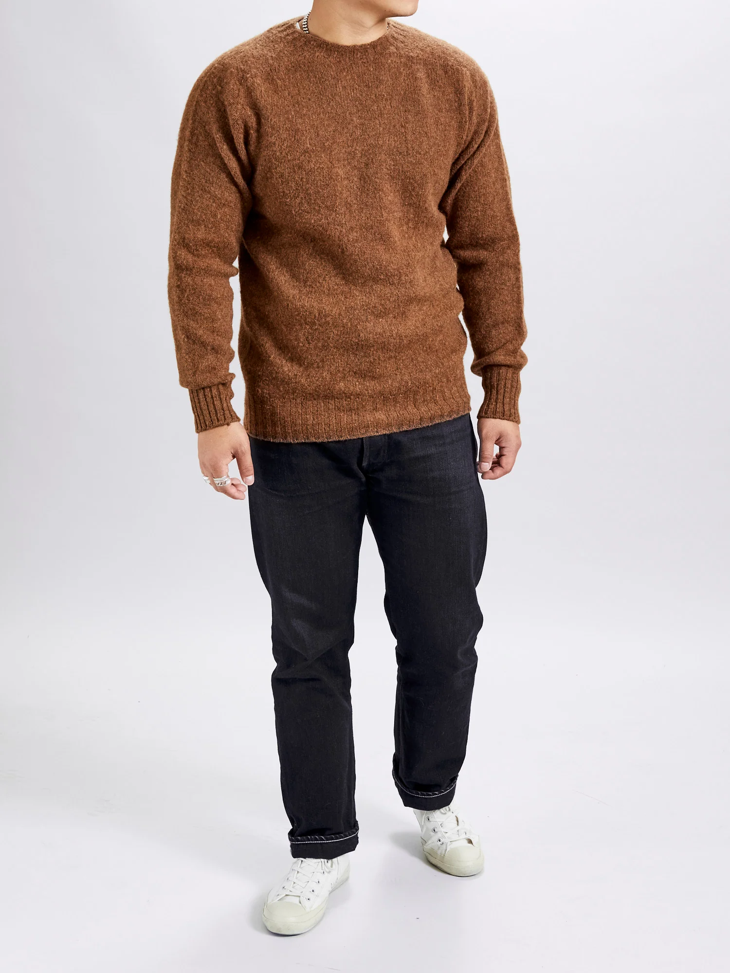 "Birth of the Cool" Wool Sweater in Nuts - Image 7