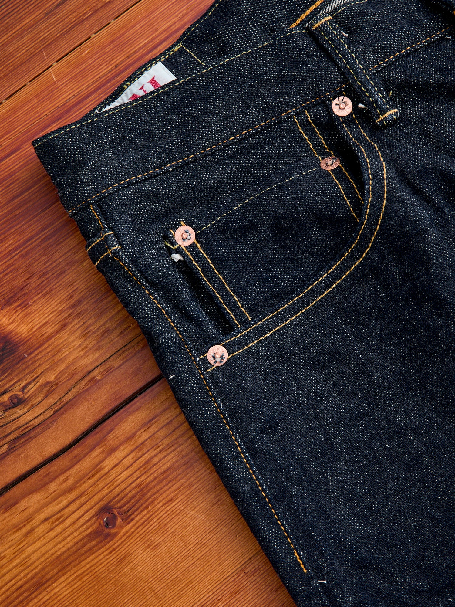 622 "Sleeping Demon" Natural Indigo 15.5oz Selvedge Denim - Relaxed Tapered Fit - Image 7