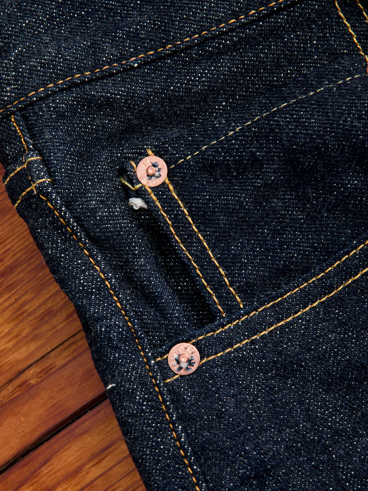 622 "Sleeping Demon" Natural Indigo 15.5oz Selvedge Denim - Relaxed Tapered Fit - Image 9