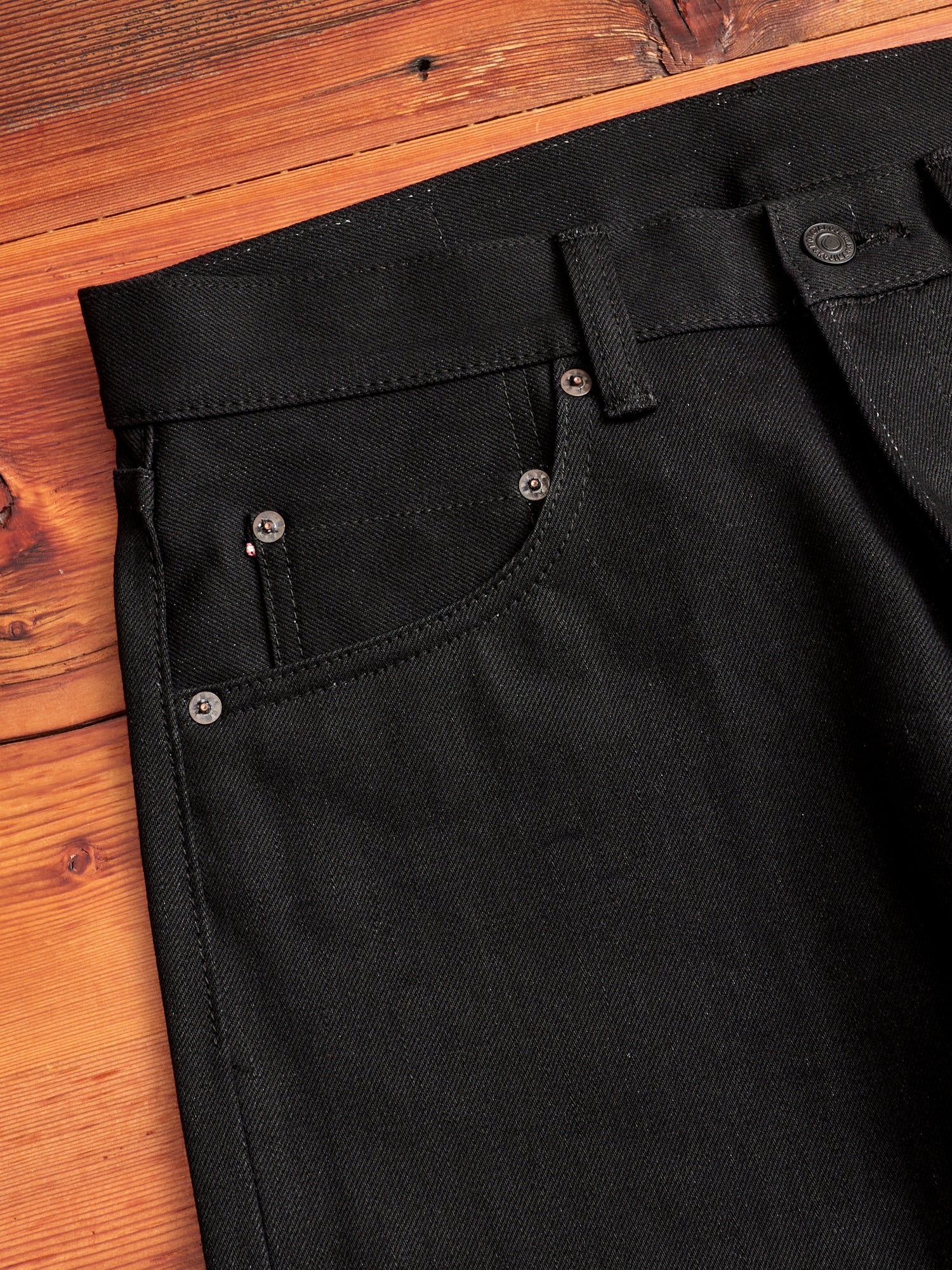 BOM00X "Momotaro x Blue Owl" 15.7oz Selvedge Denim - Natural Tapered Fit - Image 5