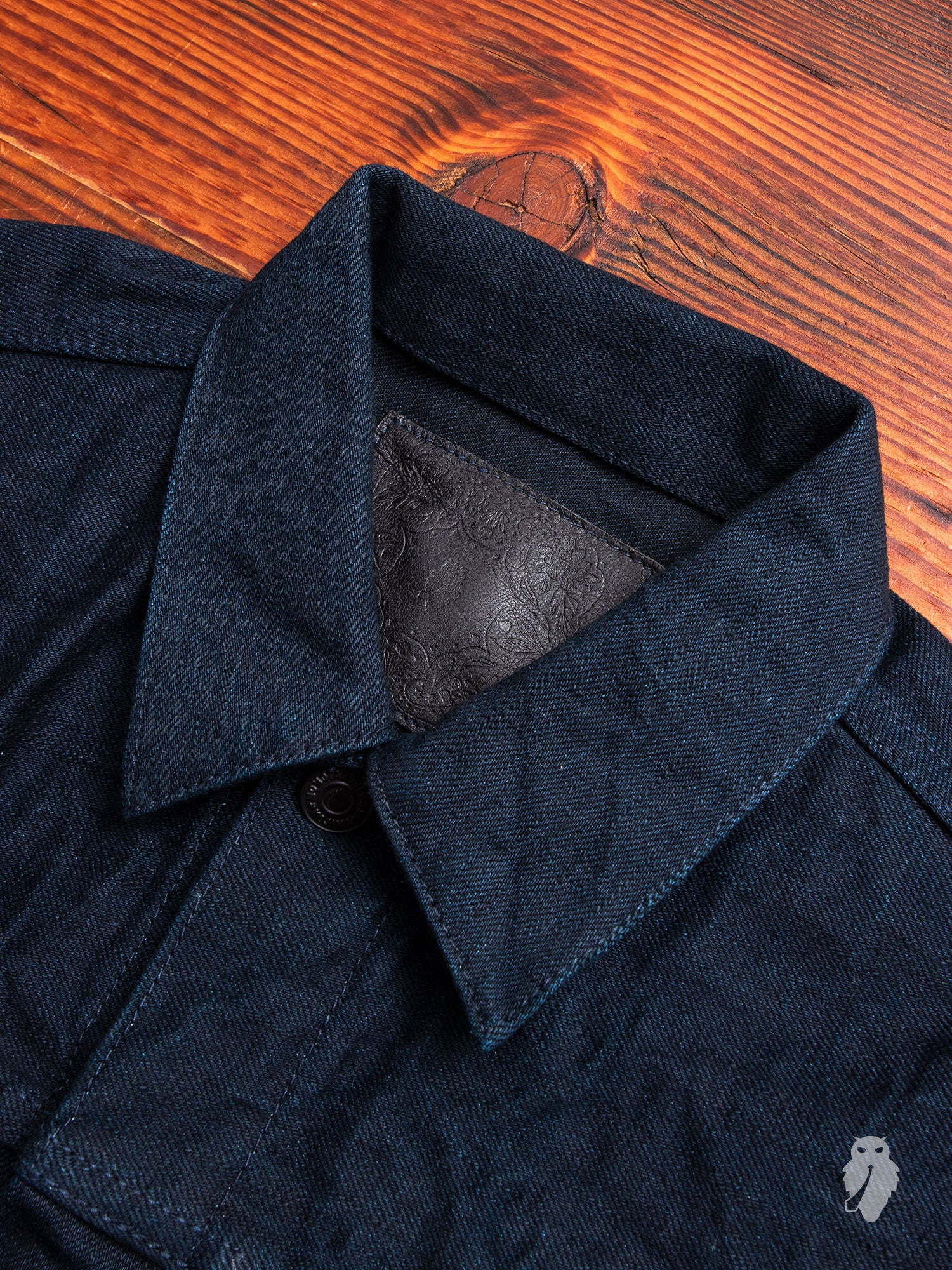 BOM012-B "Momotaro x Blue Owl" 15.7oz Selvedge Denim Jacket - Image 2