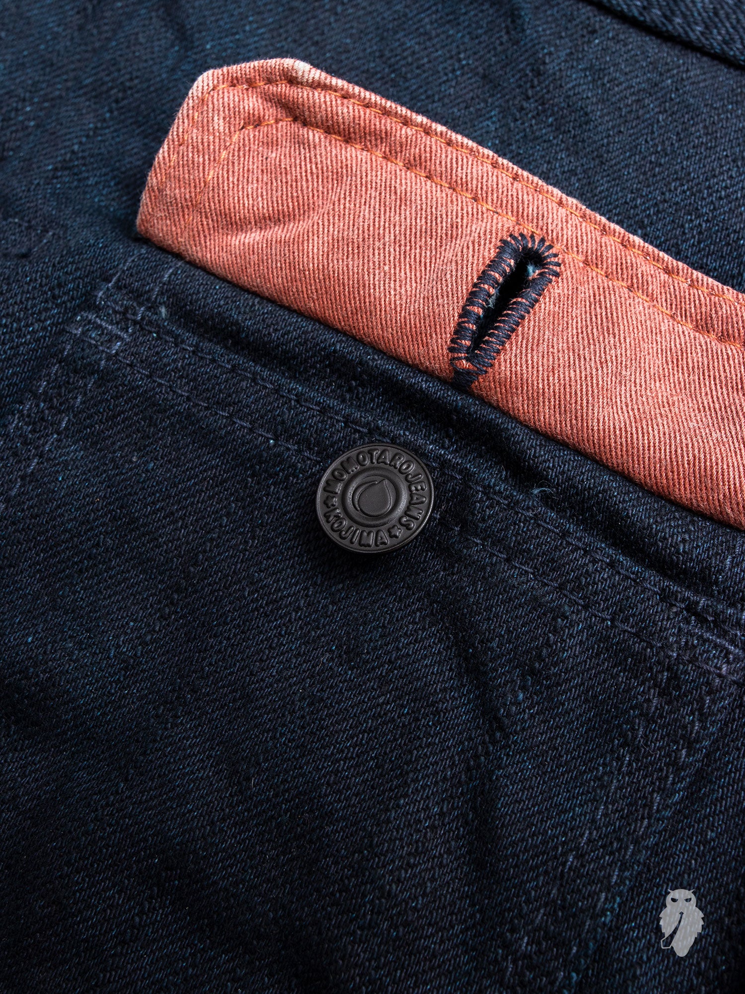 BOM012-B "Momotaro x Blue Owl" 15.7oz Selvedge Denim Jacket - Image 4