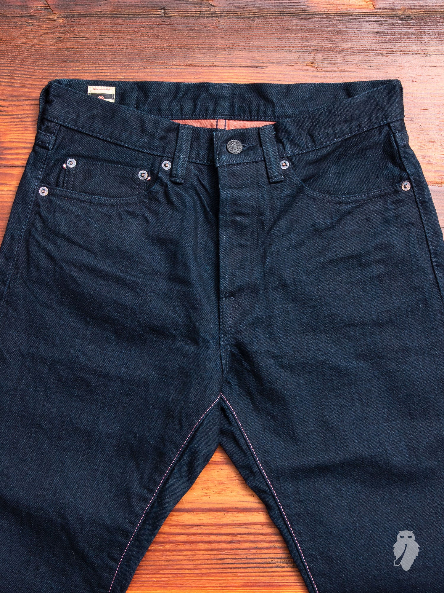 BOM012-B "Momotaro x Blue Owl" 15.7oz Selvedge Denim - Natural Tapered Fit - Image 5