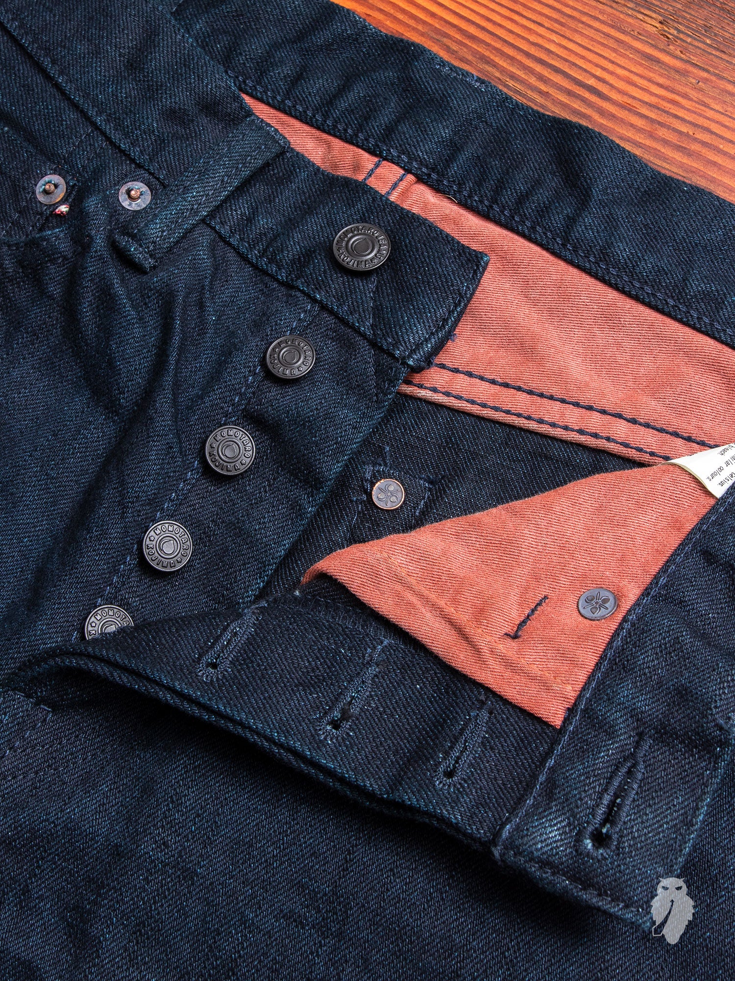 BOM012-B "Momotaro x Blue Owl" 15.7oz Selvedge Denim - Natural Tapered Fit - Image 7