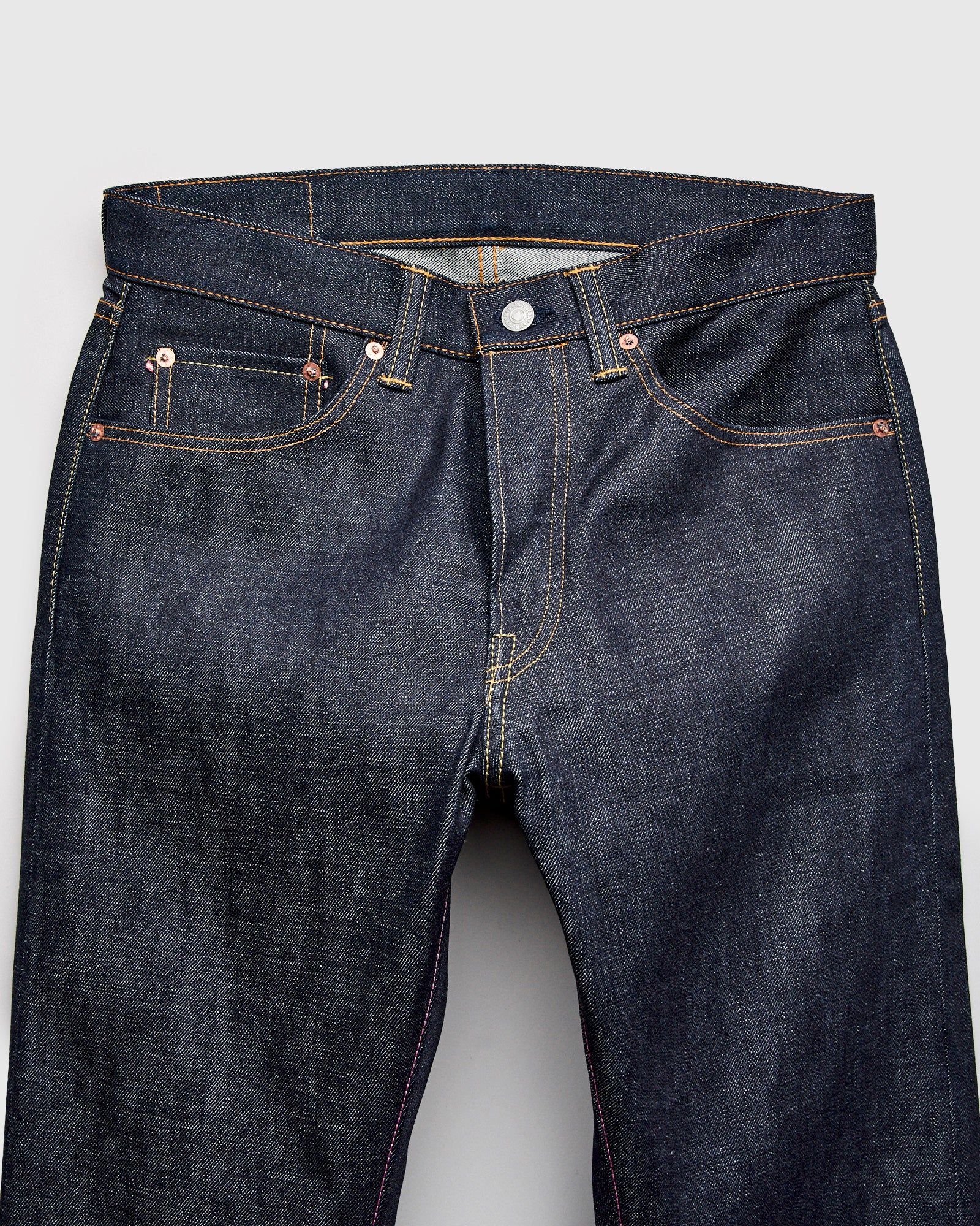BOM017-N "Grand Indigo" 14oz Selvedge Denim - Natural Tapered Fit - Image 4