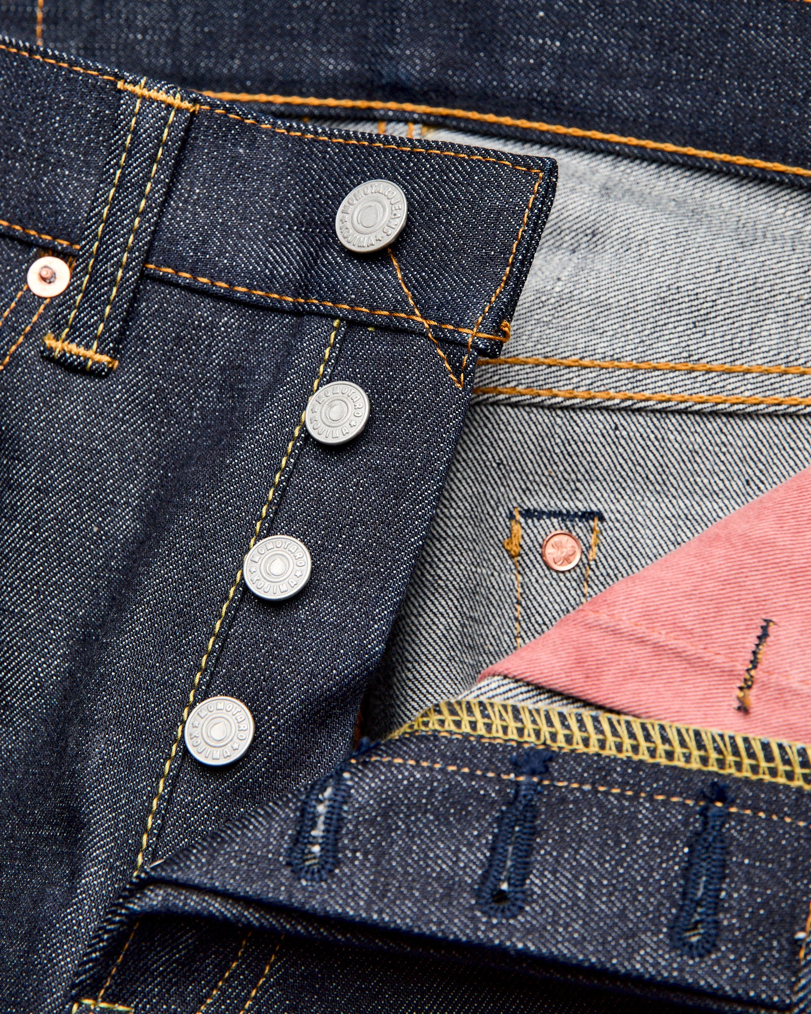BOM017-N "Grand Indigo" 14oz Selvedge Denim - Natural Tapered Fit - Image 7