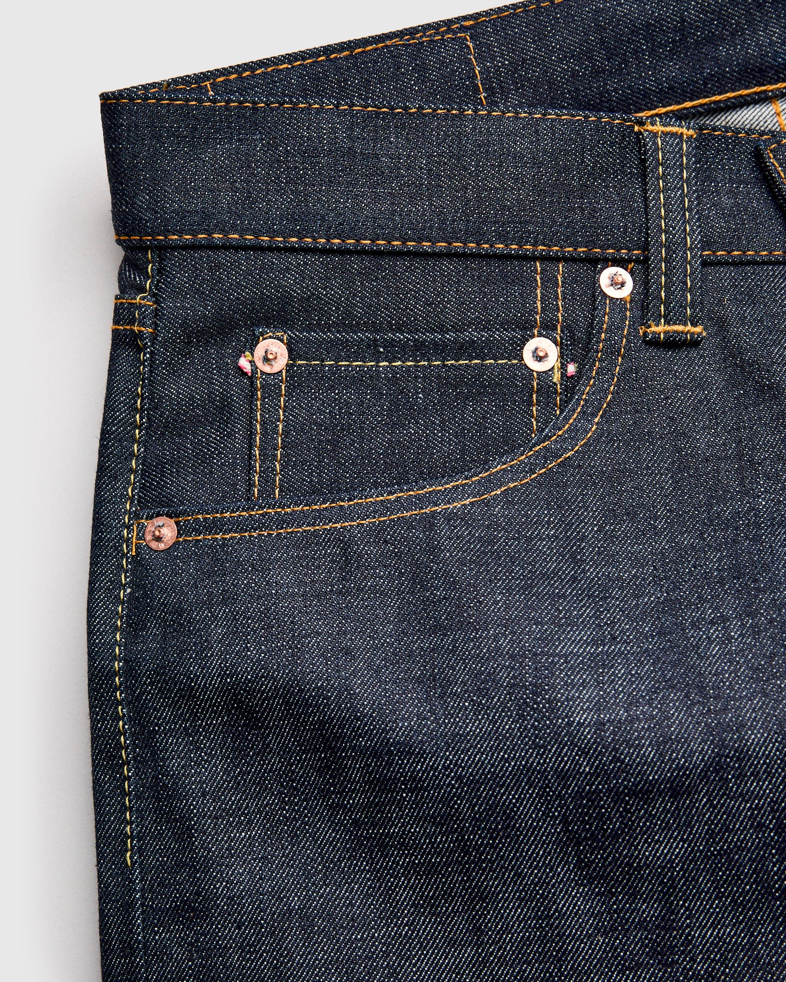 BOM017-T "Grand Indigo" 14oz Selvedge Denim - Tight Tapered Fit - Image 5